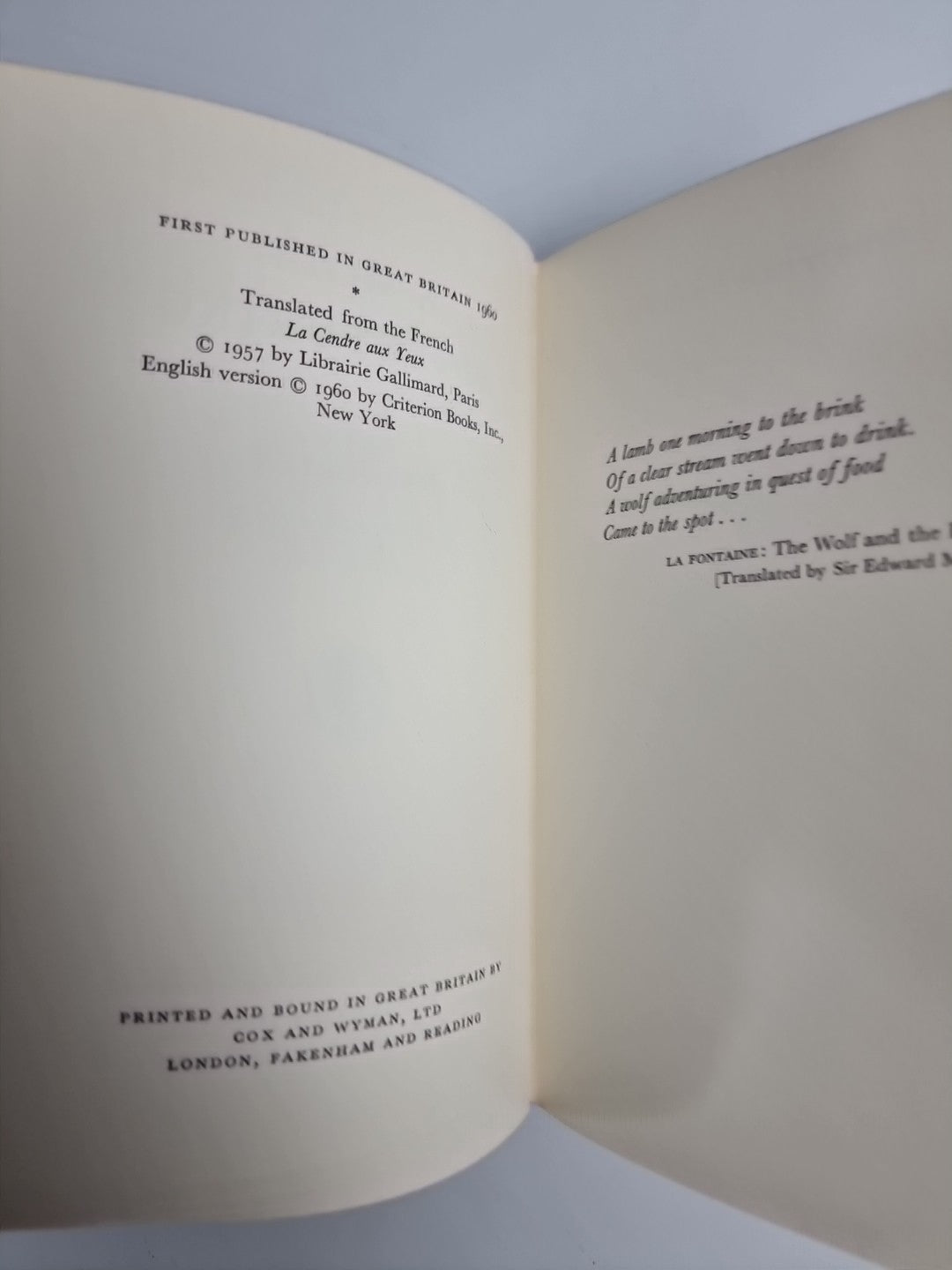 A Wolf Adventuring (Jean Forton - 1960) 1st UK Edition Fine Unread Condition.