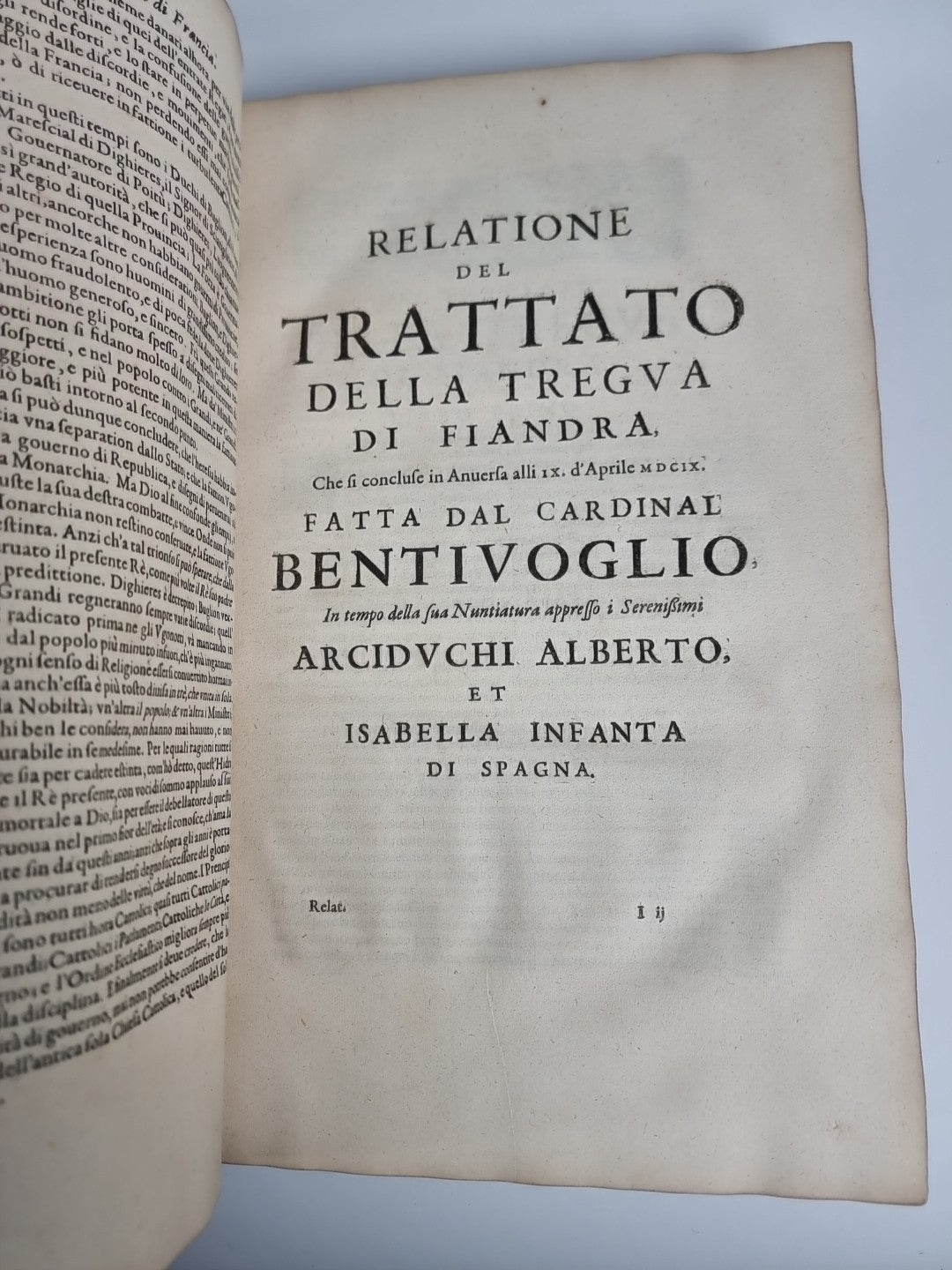 1648 Opere Del Cardinal Bentivoglio History of Flanders & Dutch Revolt Italian