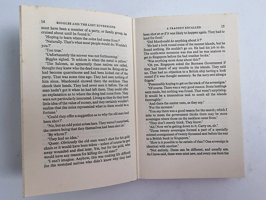 Biggles and the Lost Sovereigns, Captain W.E. Johns — First Edition