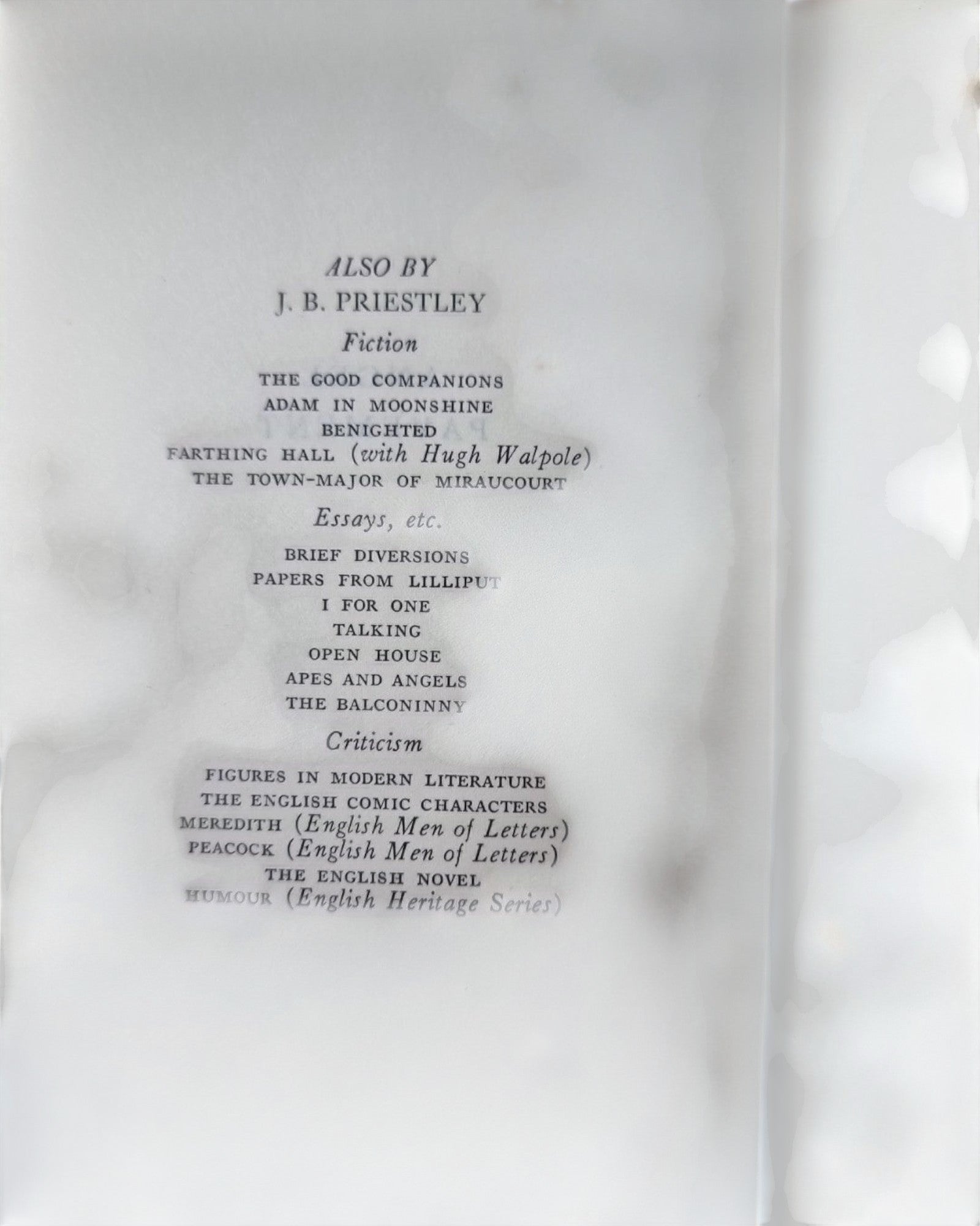 Angel Pavement, J. B. Priestley - First Edition, First Impression