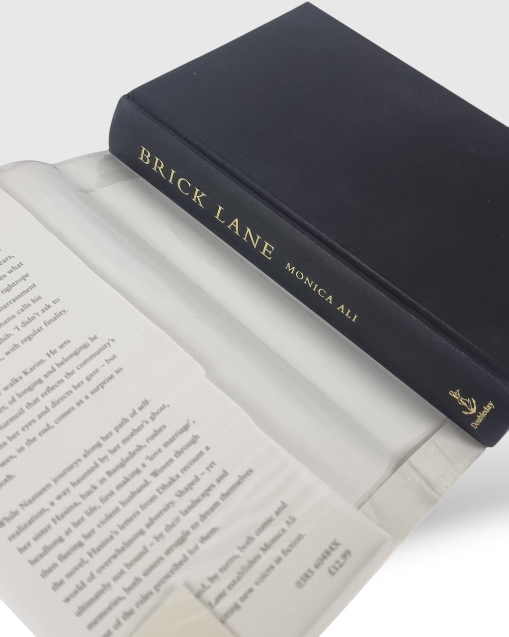Brick Lane Monica Ali signed first edition vintage book open pages view