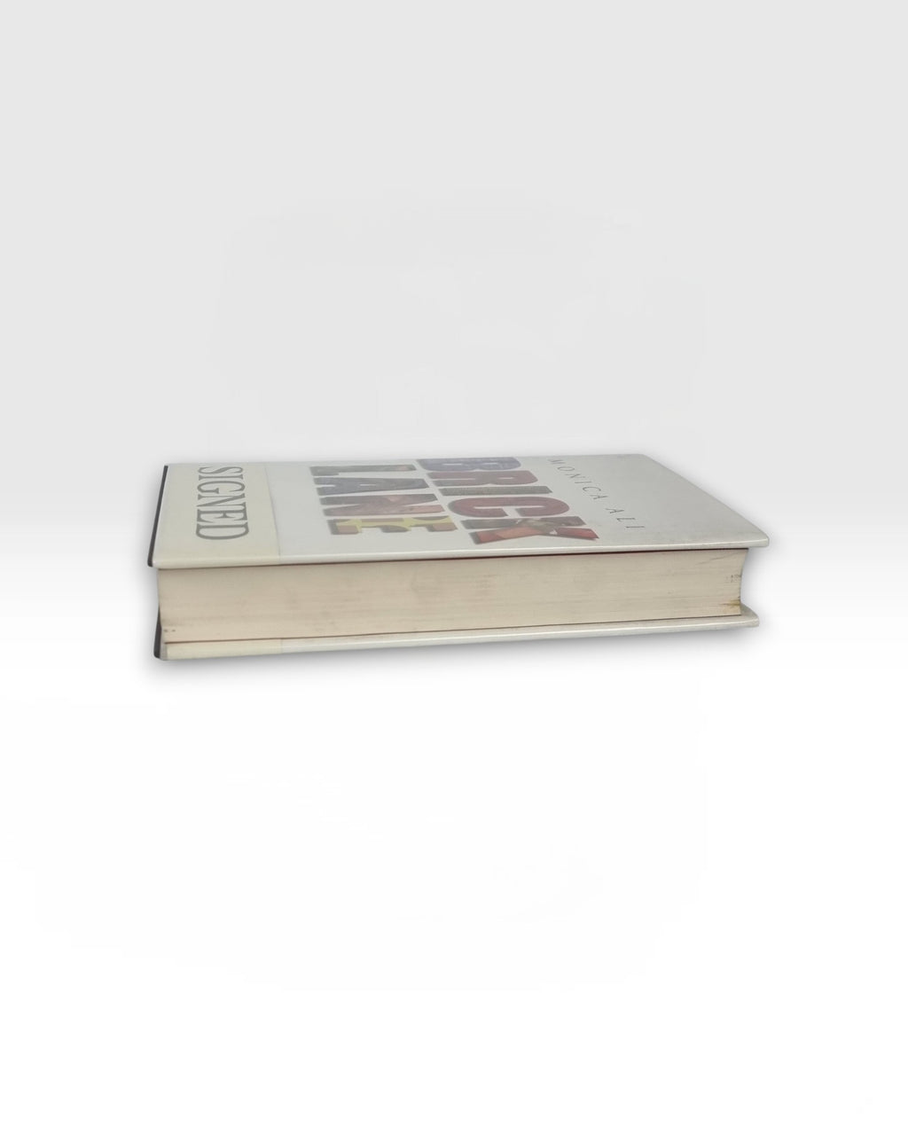 Brick Lane Monica Ali signed first edition vintage book side pages view