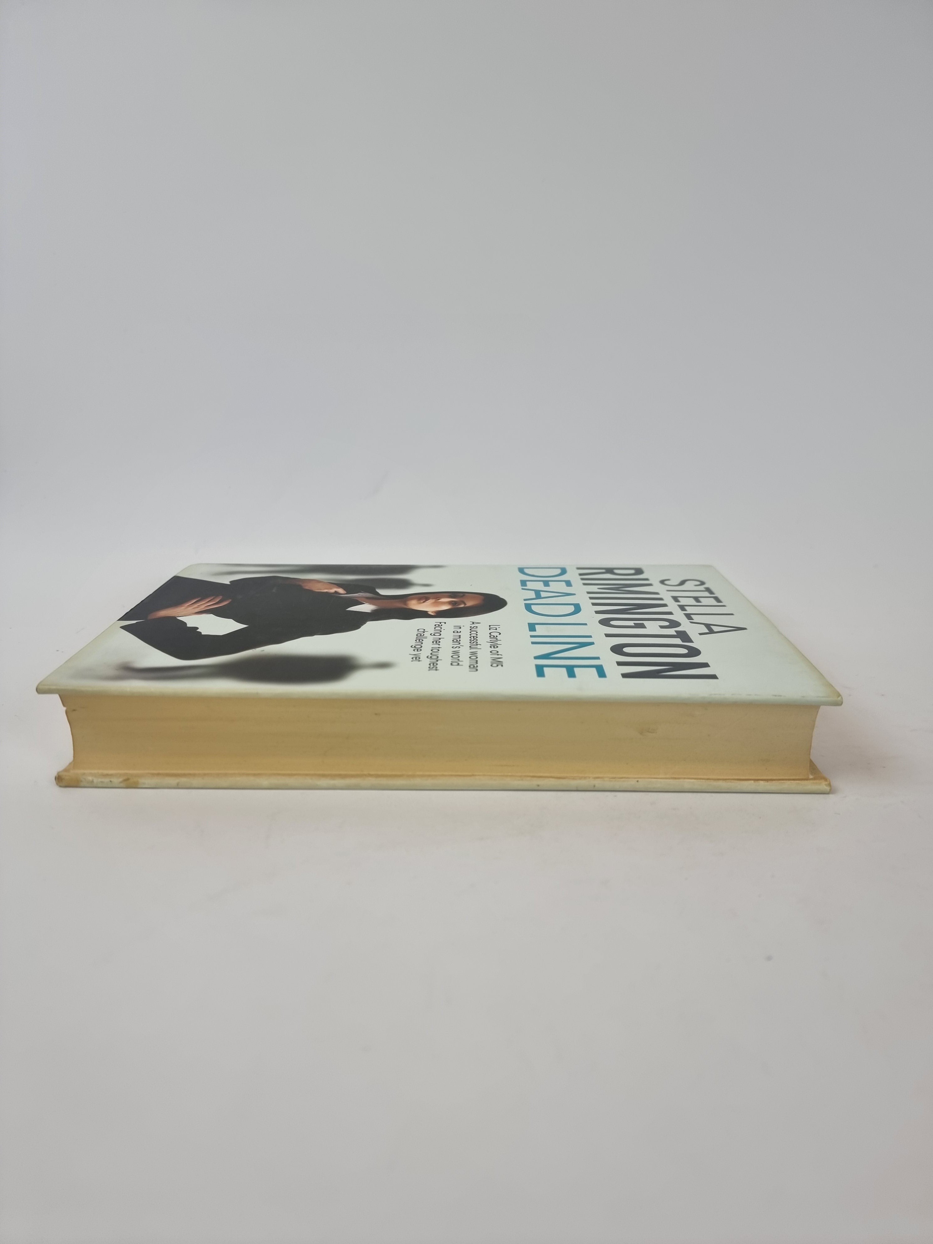 Dead Line Stella Rimington first edition vintage book side anged view