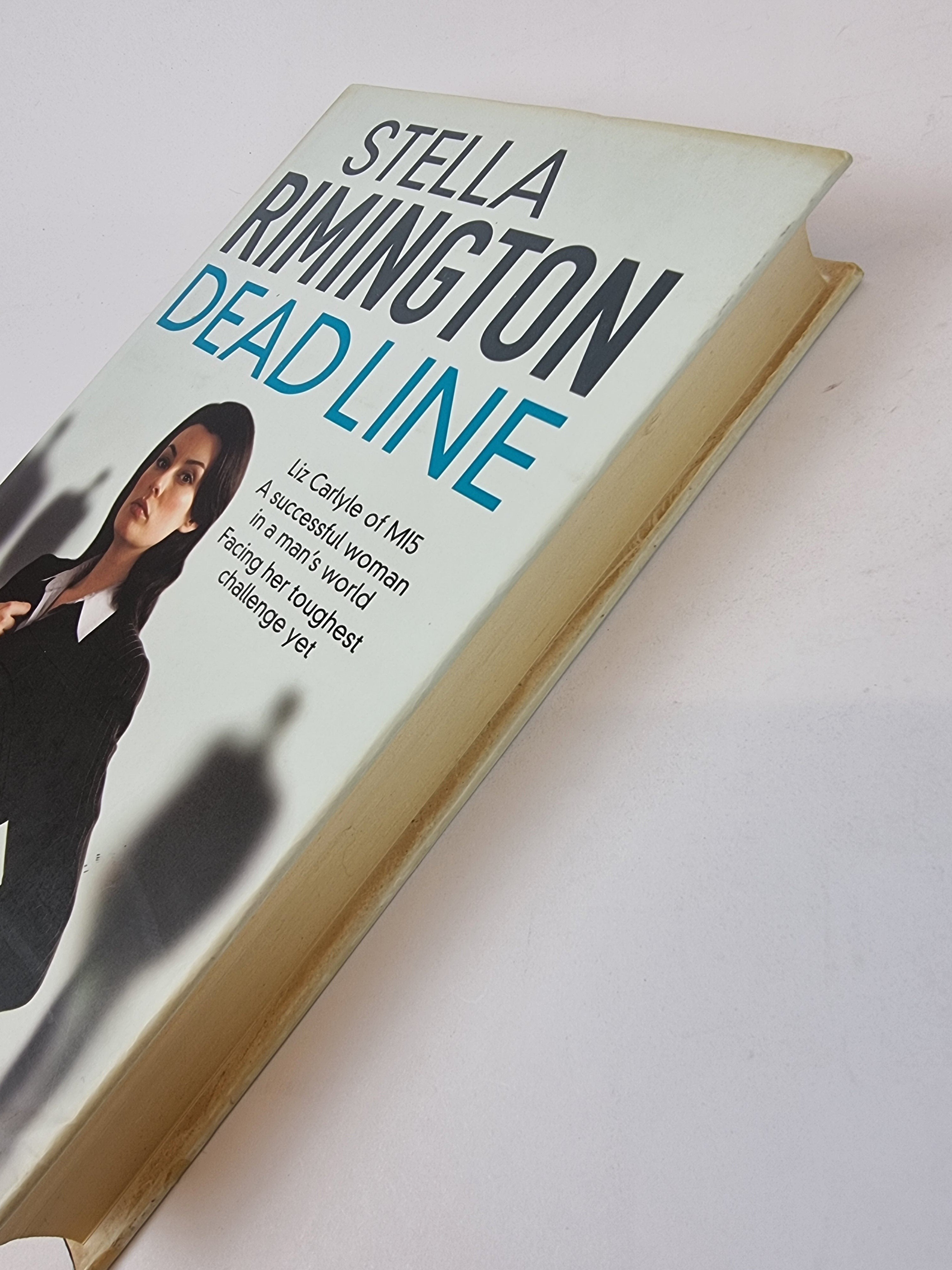 Dead Line Stella Rimington first edition vintage book tilt angled view