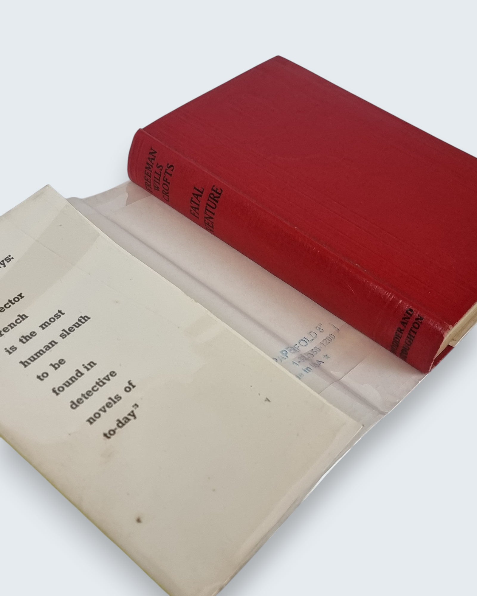 Fatal Venture Freeman Wills Crofts vintage book spiral and hardcover binding