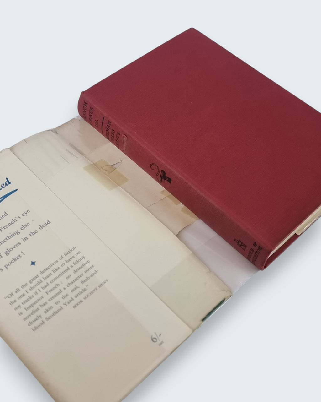 French Strikes Oil Freeman Wills Crofts first edition vintage book spiral and binding