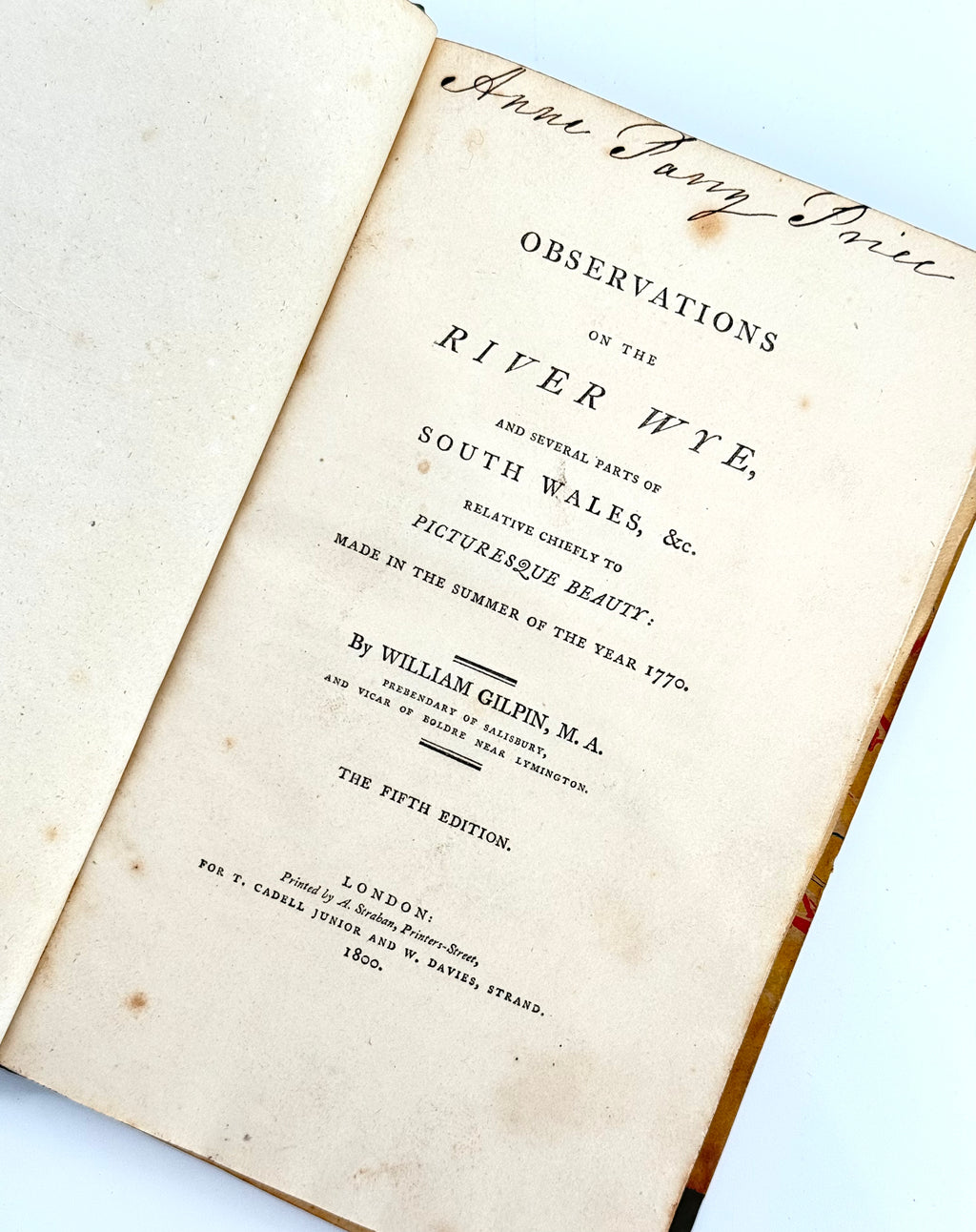 Observations on the River Wye, William Gilpin — 5th Edition