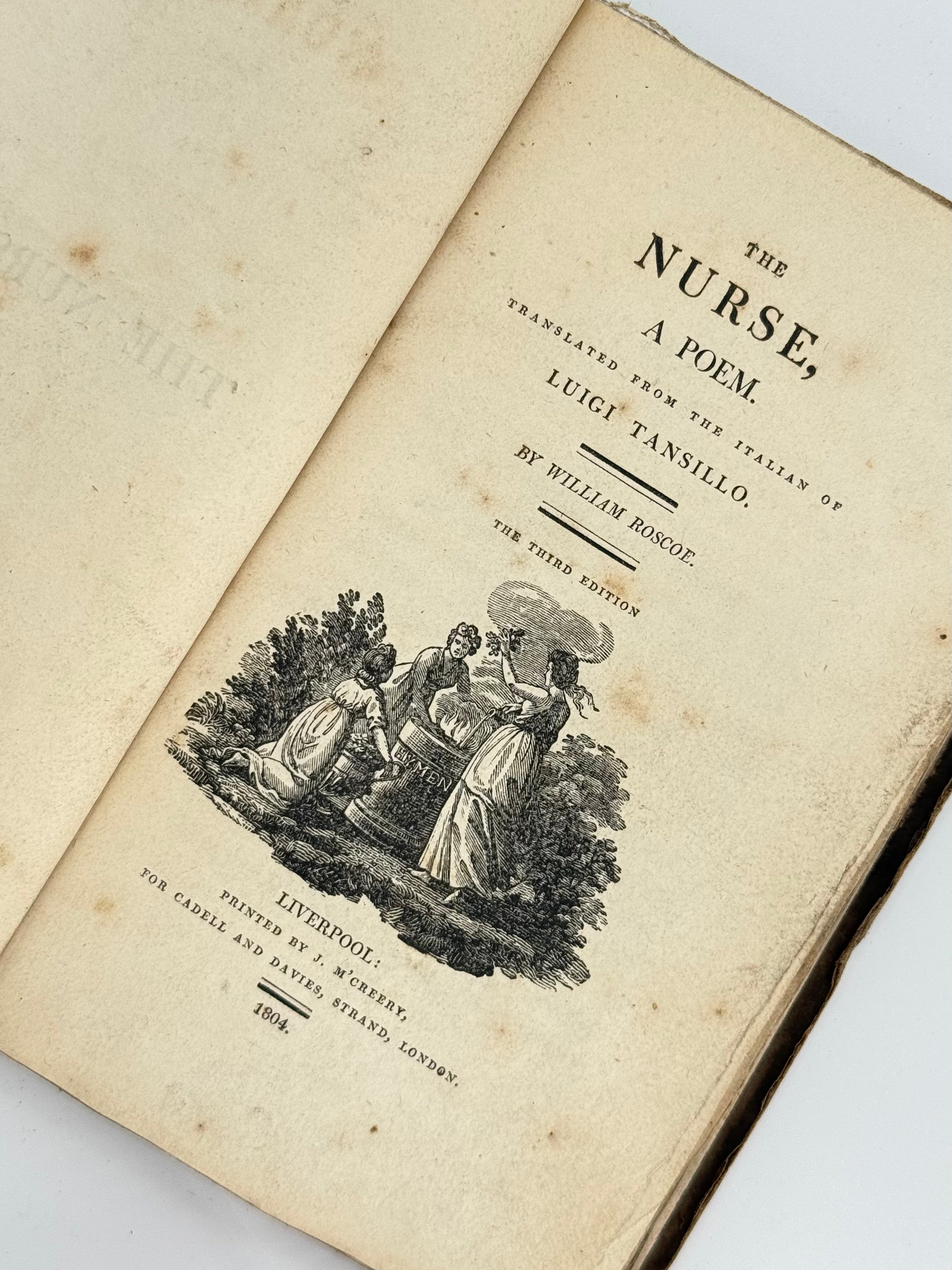 The Nurse; A Poem, Luigi Tansillo; translated by William Roscoe — 3rd Edition