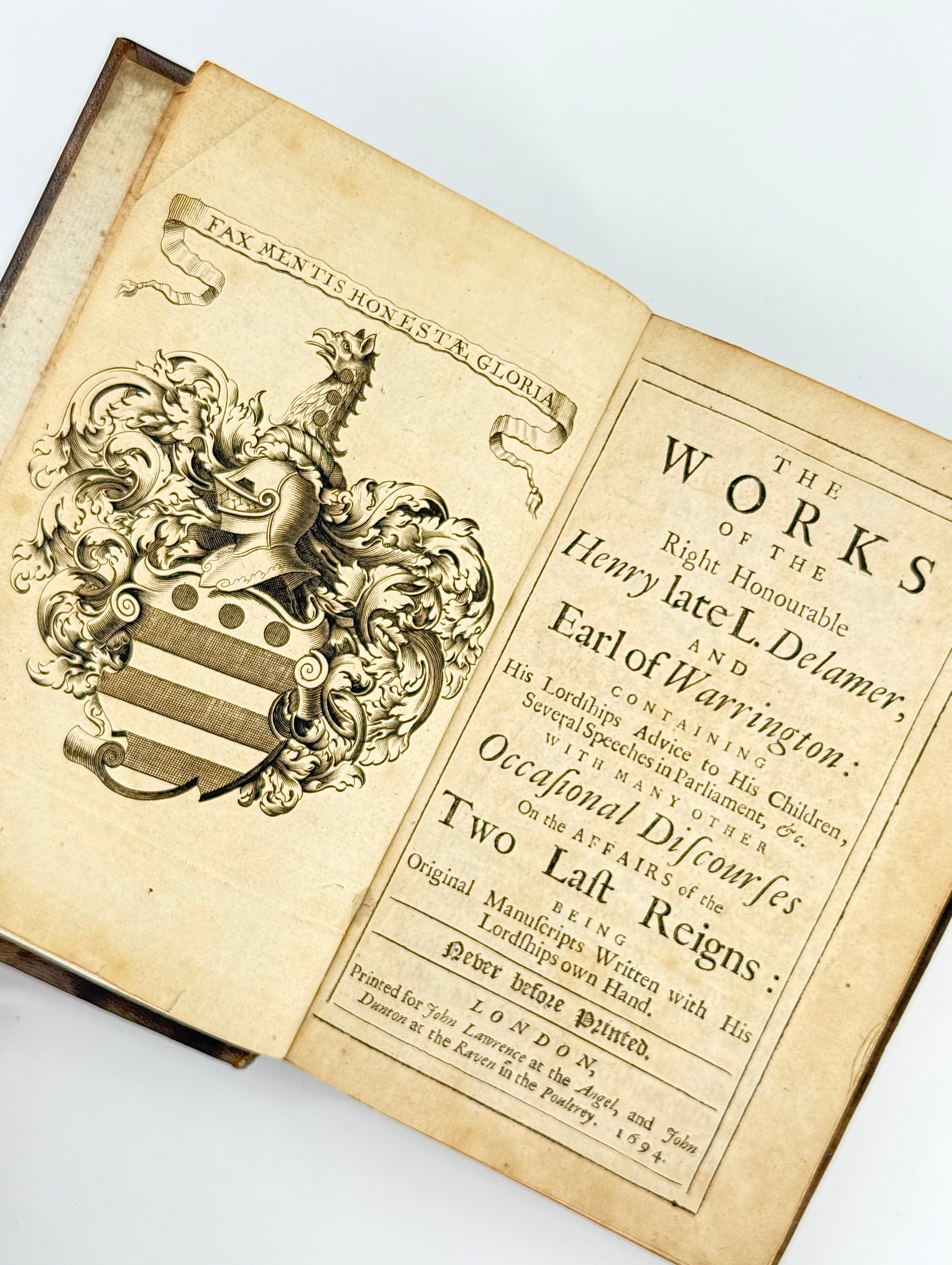 Lord Delamer's Work — 1st Edition