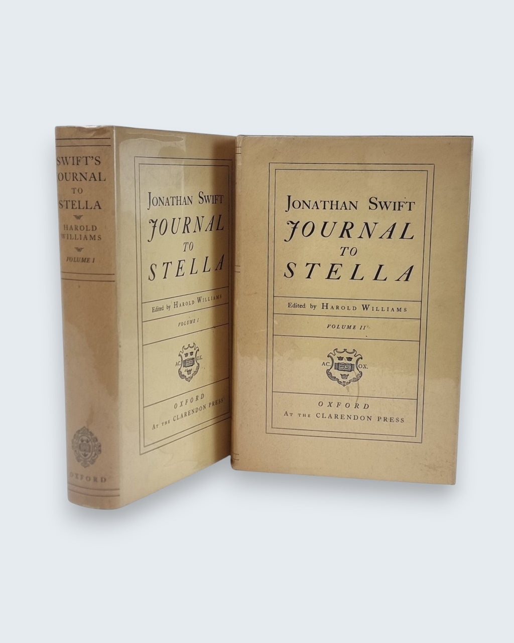 Jonathan Swift Journal to Stella 2 volume set Oxford 1963 edition with dust jackets