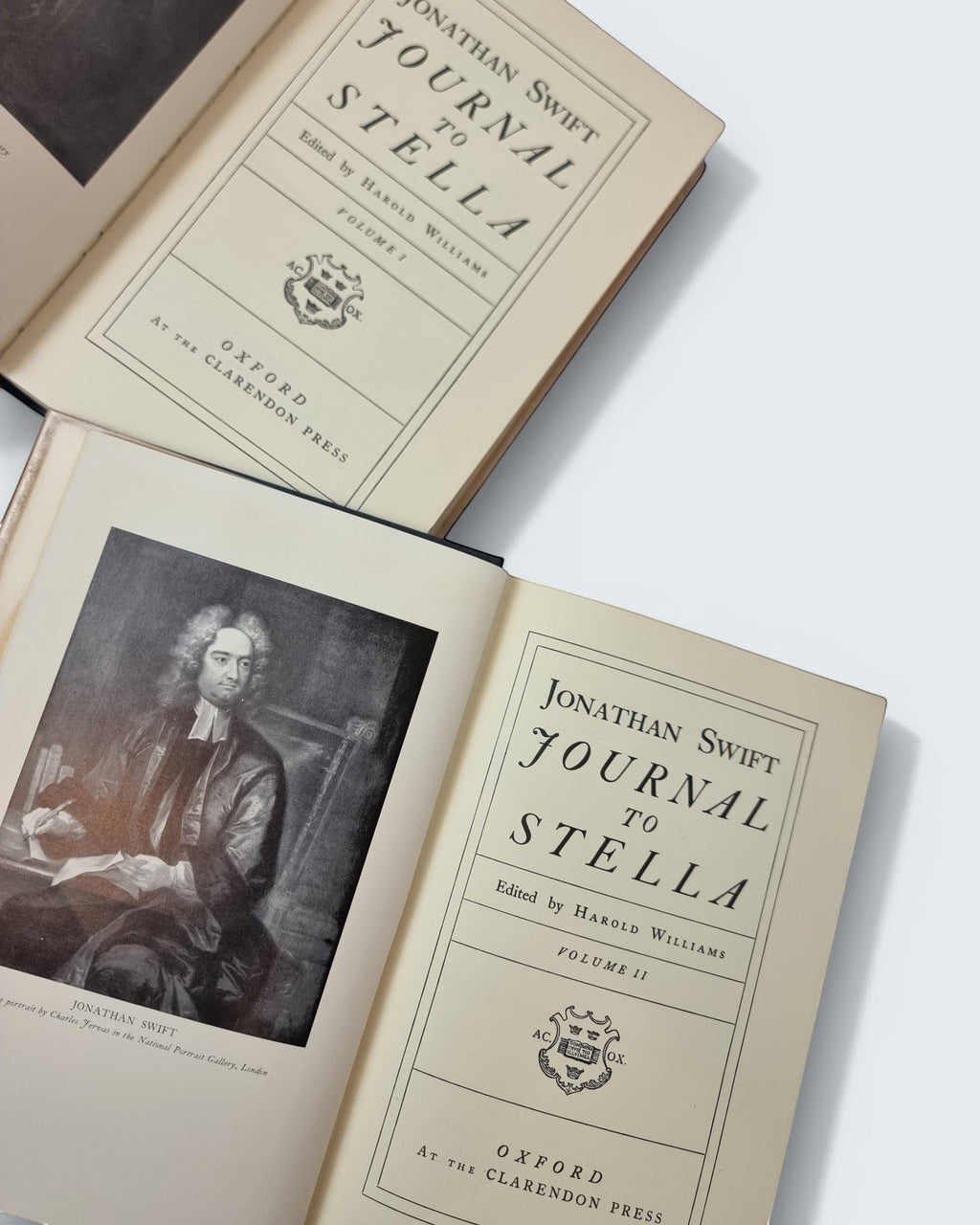 Jonathan Swift Journal to Stella 2 volume set Oxford 1963 edition inside view