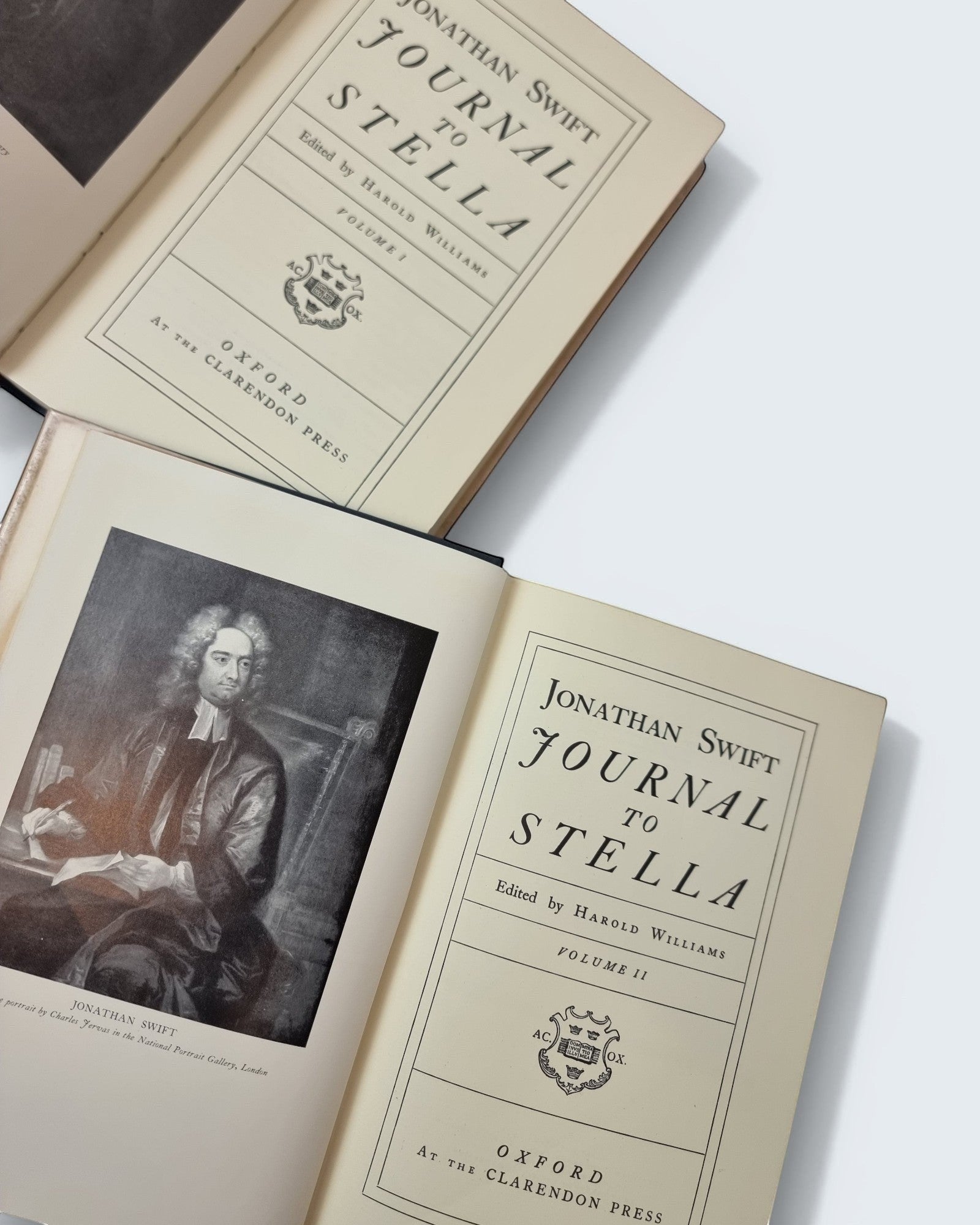 Jonathan Swift Journal to Stella 2 volume set Oxford 1963 edition inside view