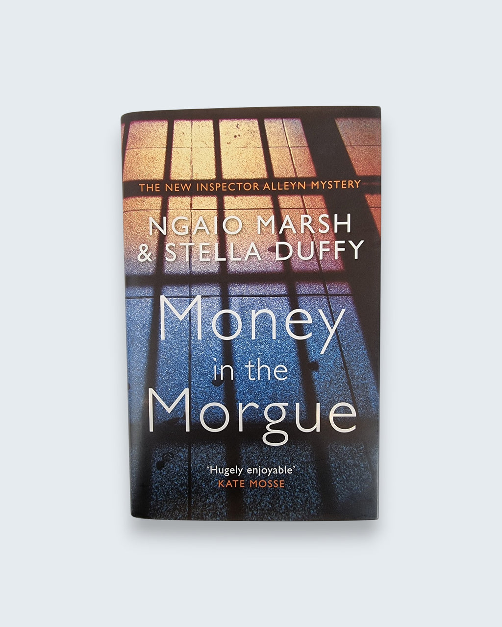 Money in the Morgue Ngaio Marsh and Stella Duffy first edition vintage book front close up