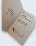 Murder by an Aristocrat Mignon G Eberhart first edition vintage book title page