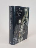 Original Sin P D James first edition vintage book cover