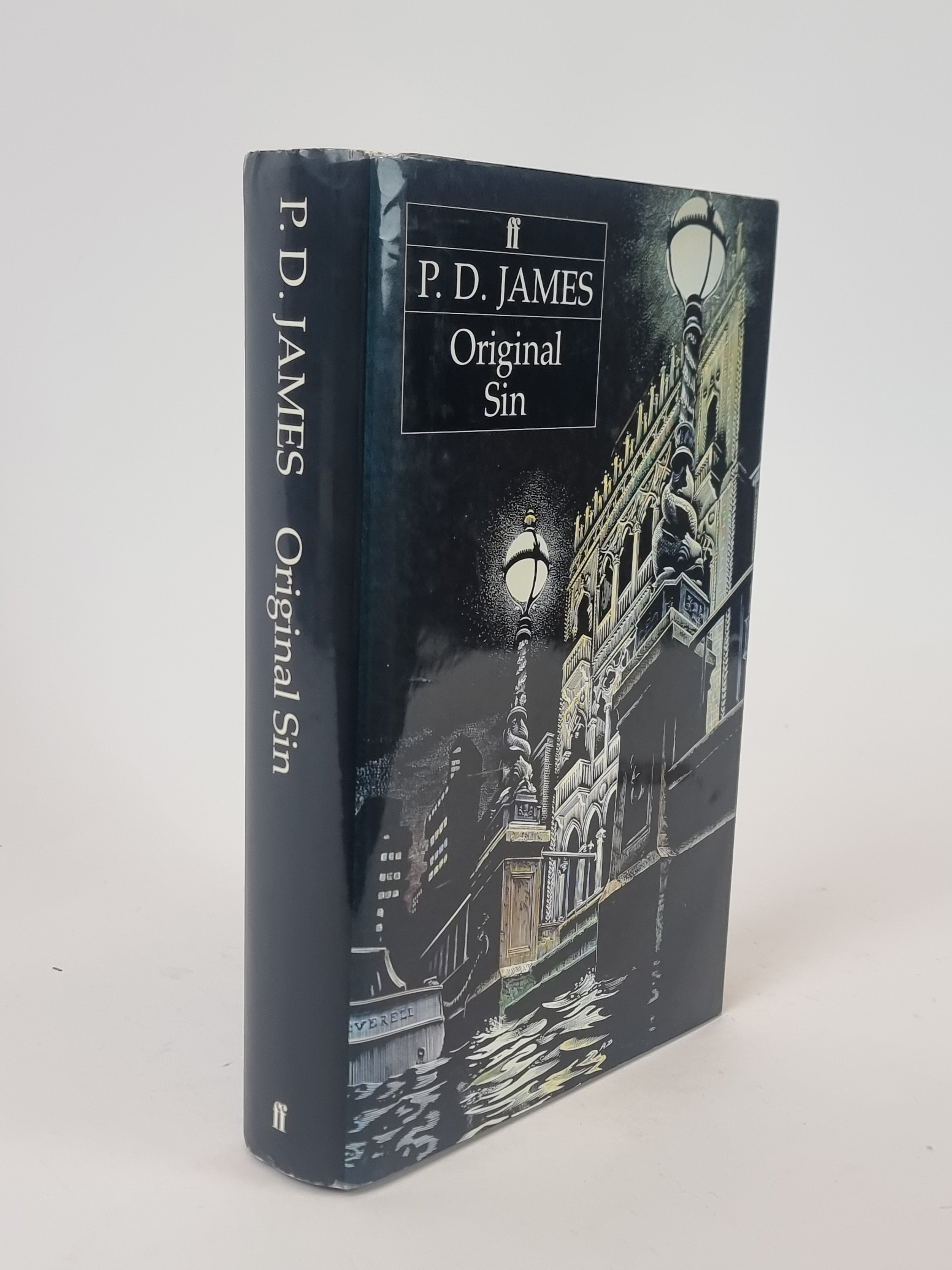 Original Sin P D James first edition vintage book cover