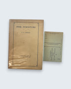 Pink Furniture A E Coppard signed limited edition vintage book front with form