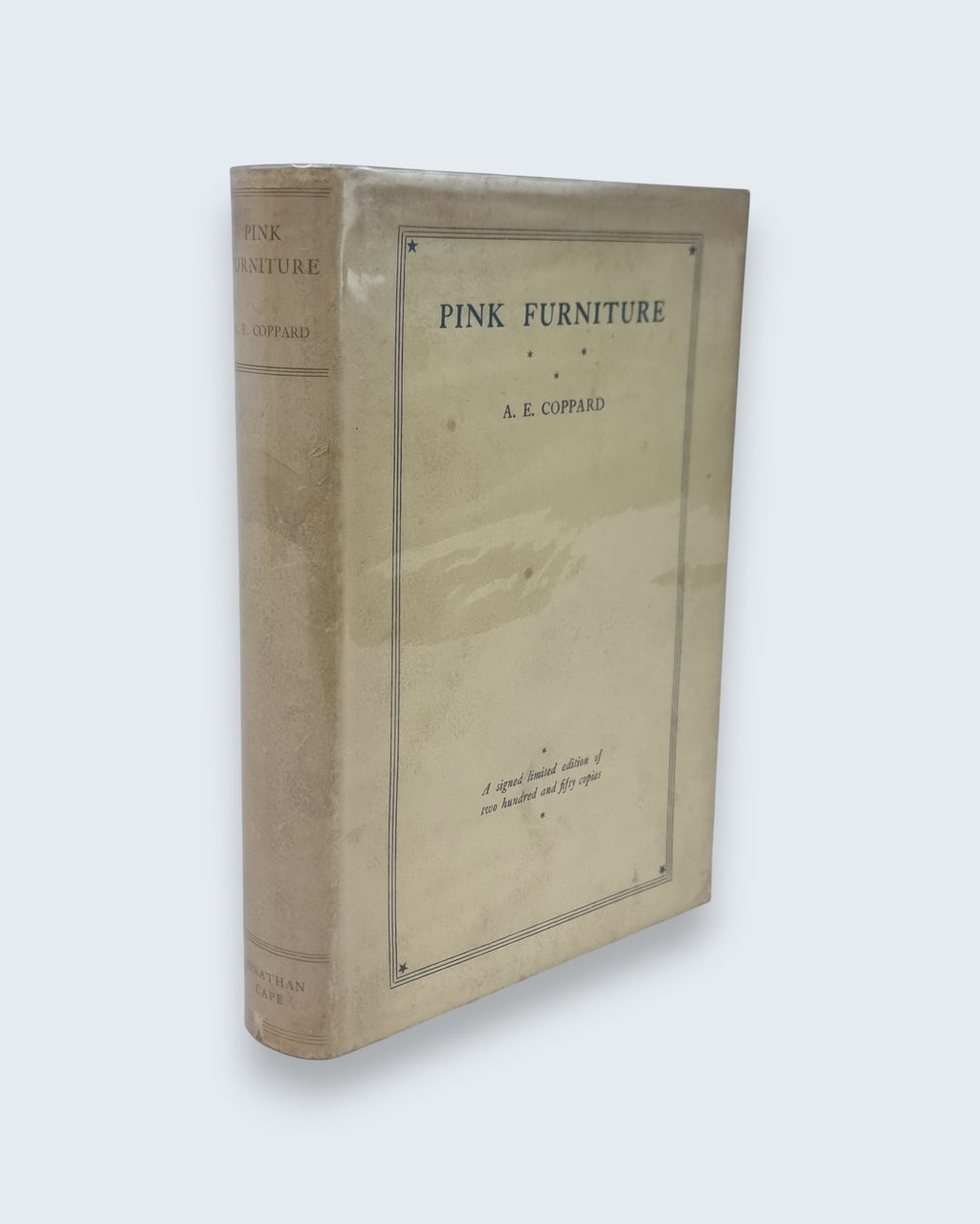 Pink Furniture A E Coppard signed limited edition vintage book cover