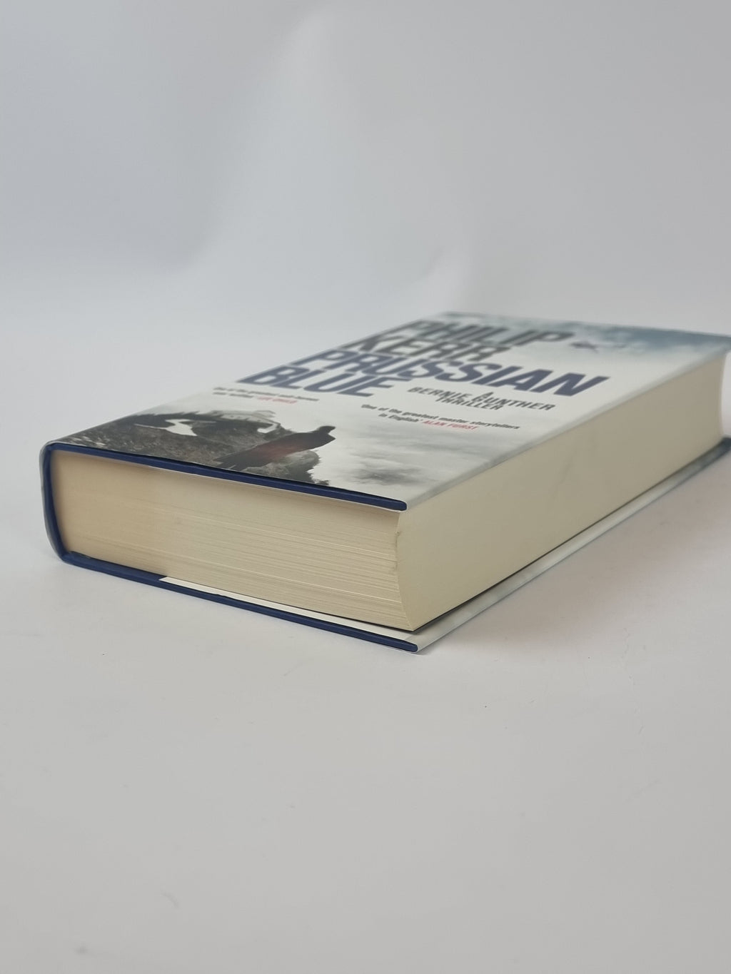 Prussian Blue Philip Kerr first edition vintage book side angled view