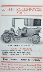 The New All-British Motor-Car, C. S. Rolls & Co. — 1st Edition (January 1905 First State)