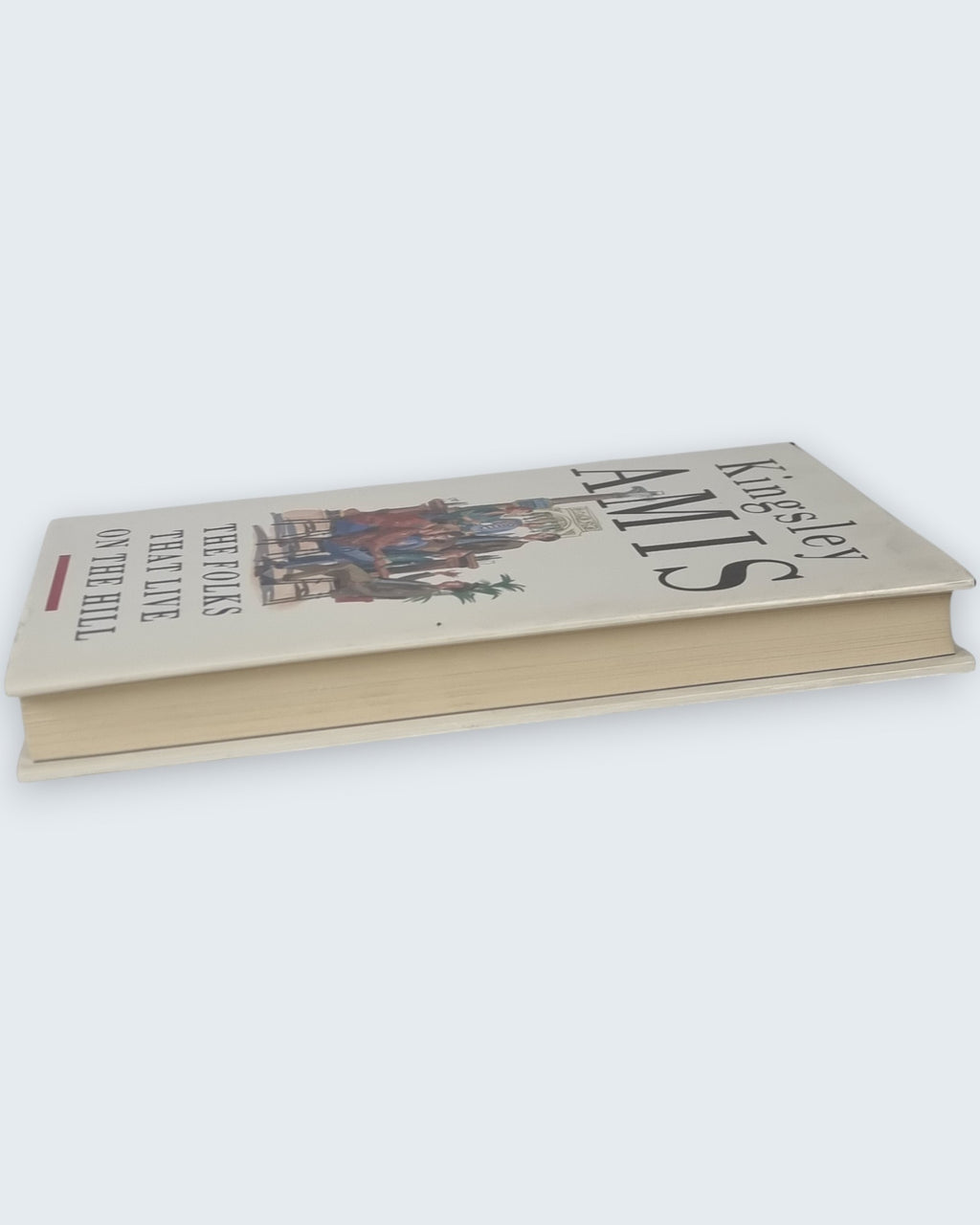The Folks That Live on the Hill Kingsley Amis signed first edition book lying angled view