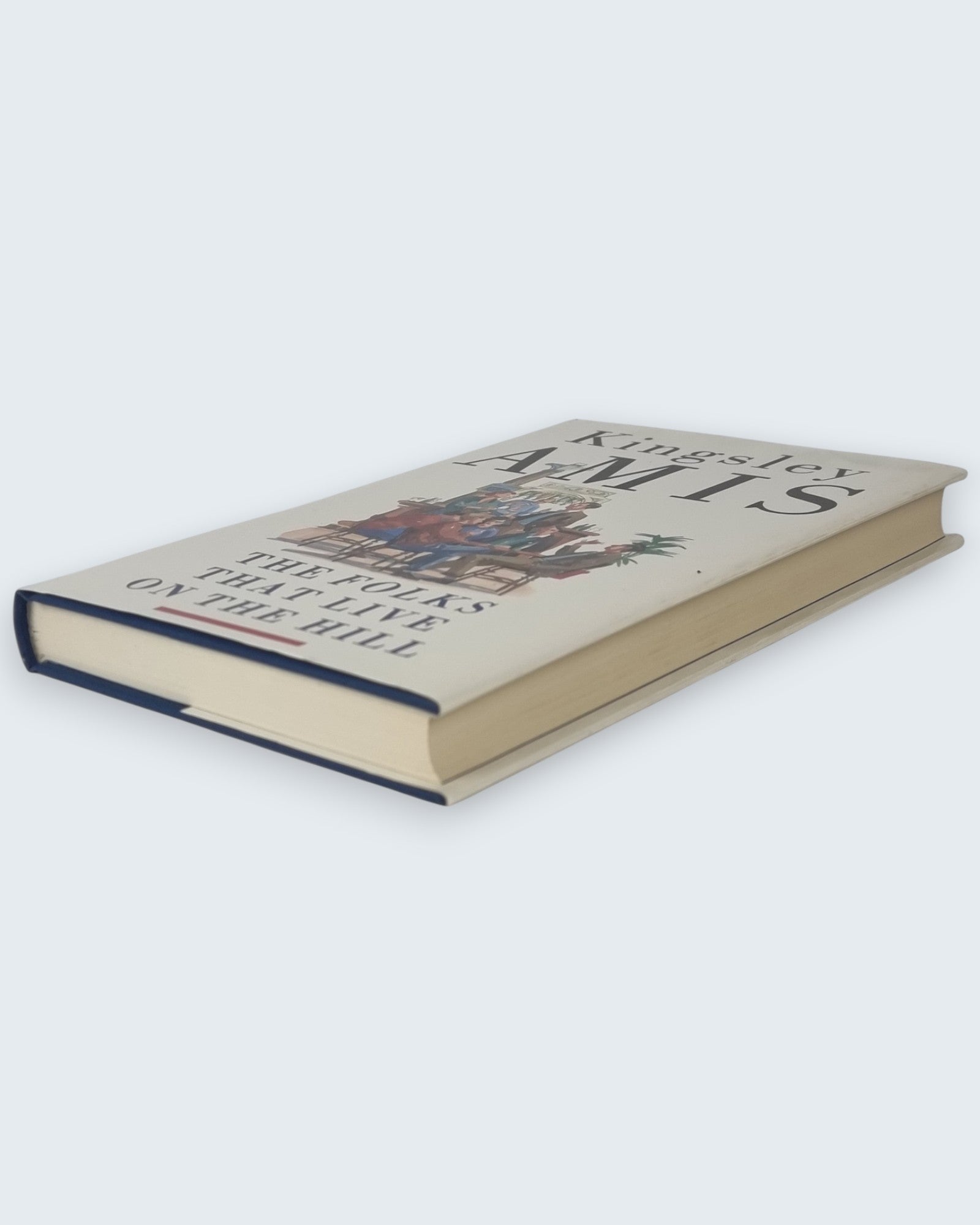 The Folks That Live on the Hill Kingsley Amis signed first edition book side angled view