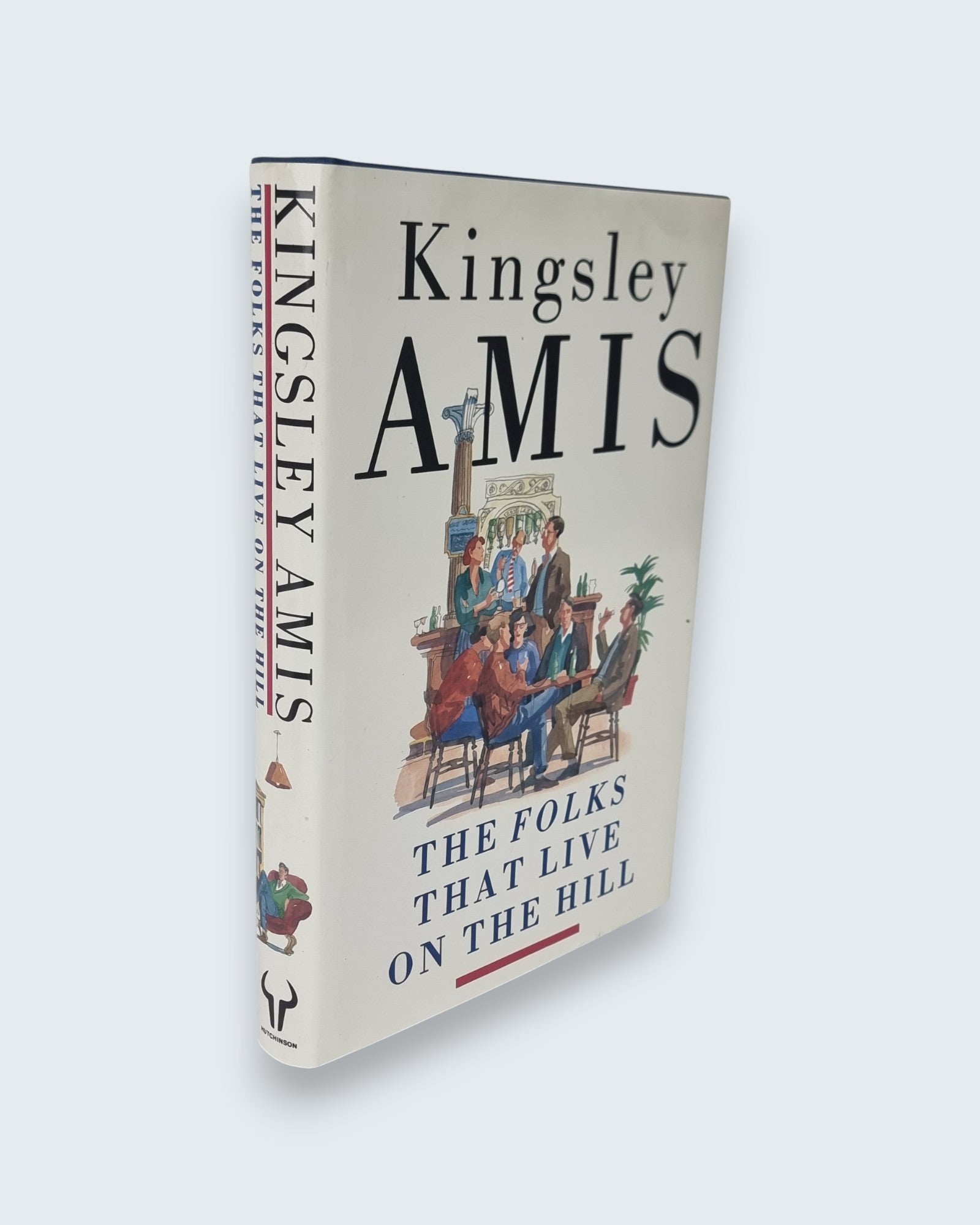 The Folks That Live on the Hill Kingsley Amis signed first edition book cover stading view