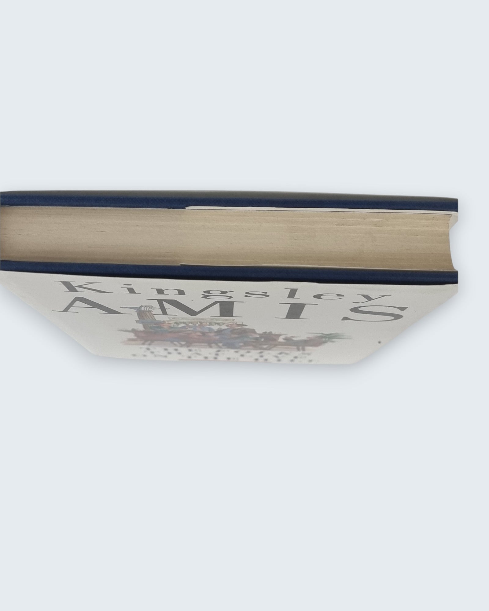 The Folks That Live on the Hill Kingsley Amis signed first edition book top edges close up