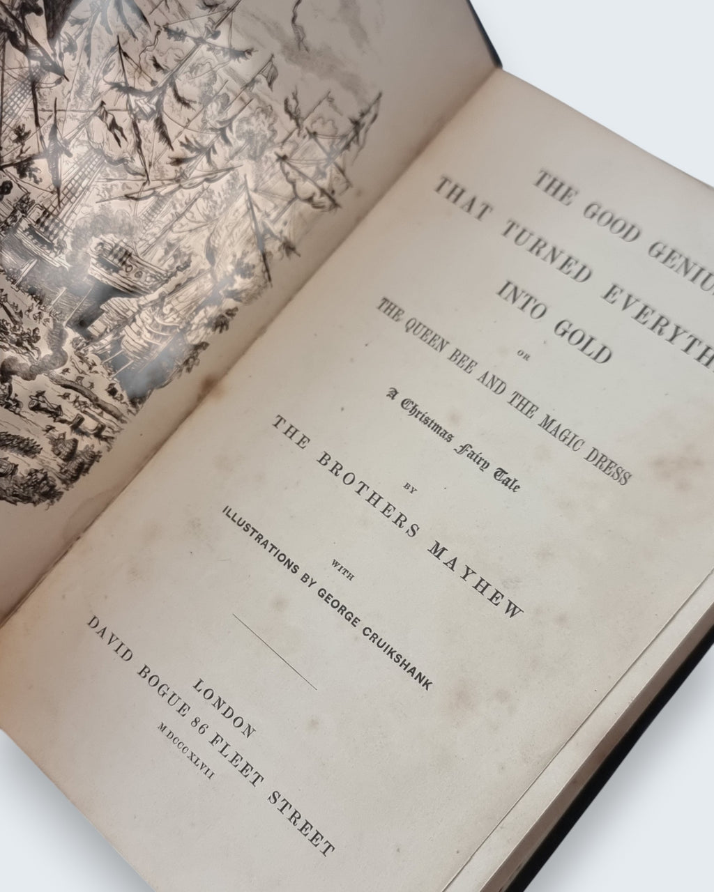 The Good Genius That Turned Everything Into Gold Brothers Mayhew first edition vintage book title page
