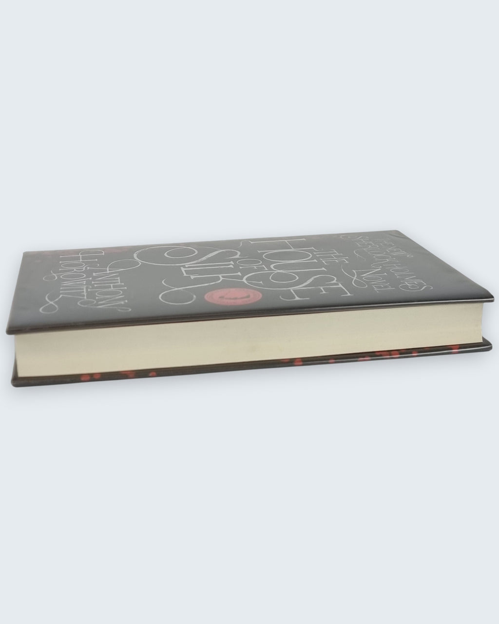 The House Of Silk Anthony Horowitz signed first edition book lying angled view
