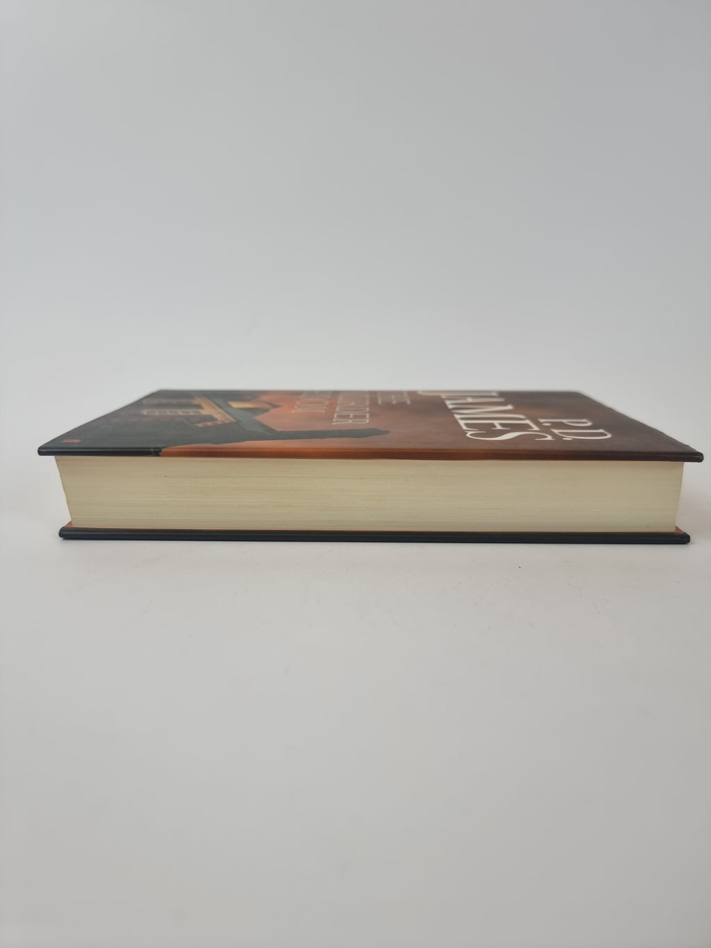 The Murder Room P D James first edition vintage book side view