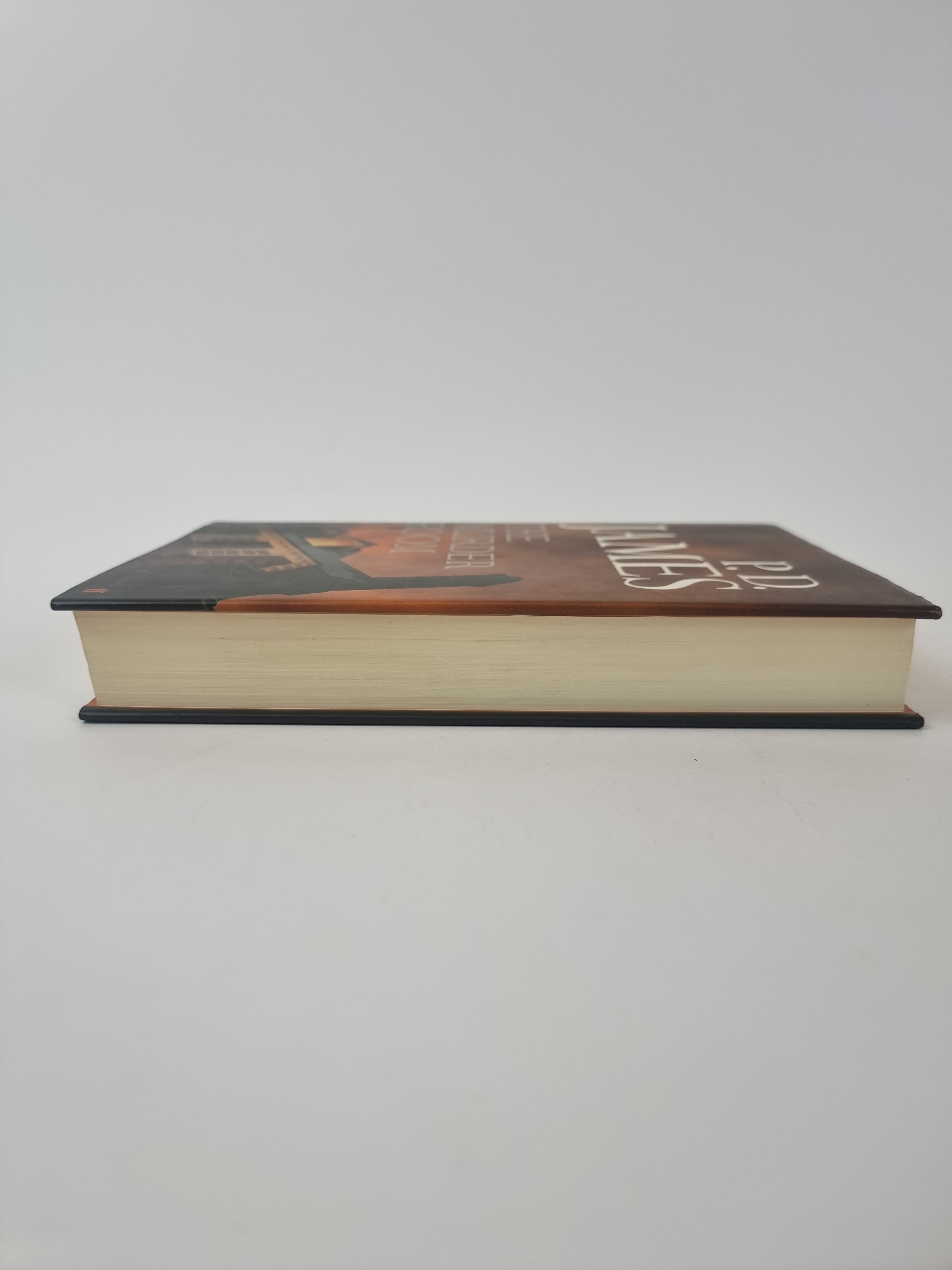 The Murder Room P D James first edition vintage book side view