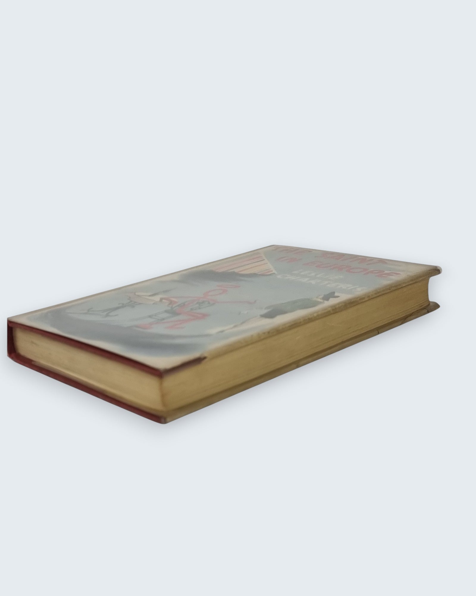 The Saint in Europe Leslie Charteris first edition vintage book side angled view