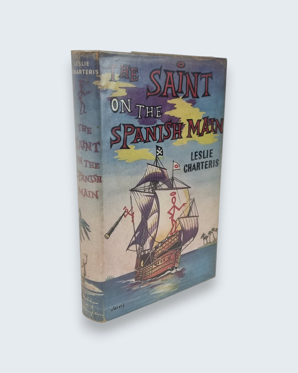 The Saint on the Spanish Main Leslie Charteris first edition vintage book cover