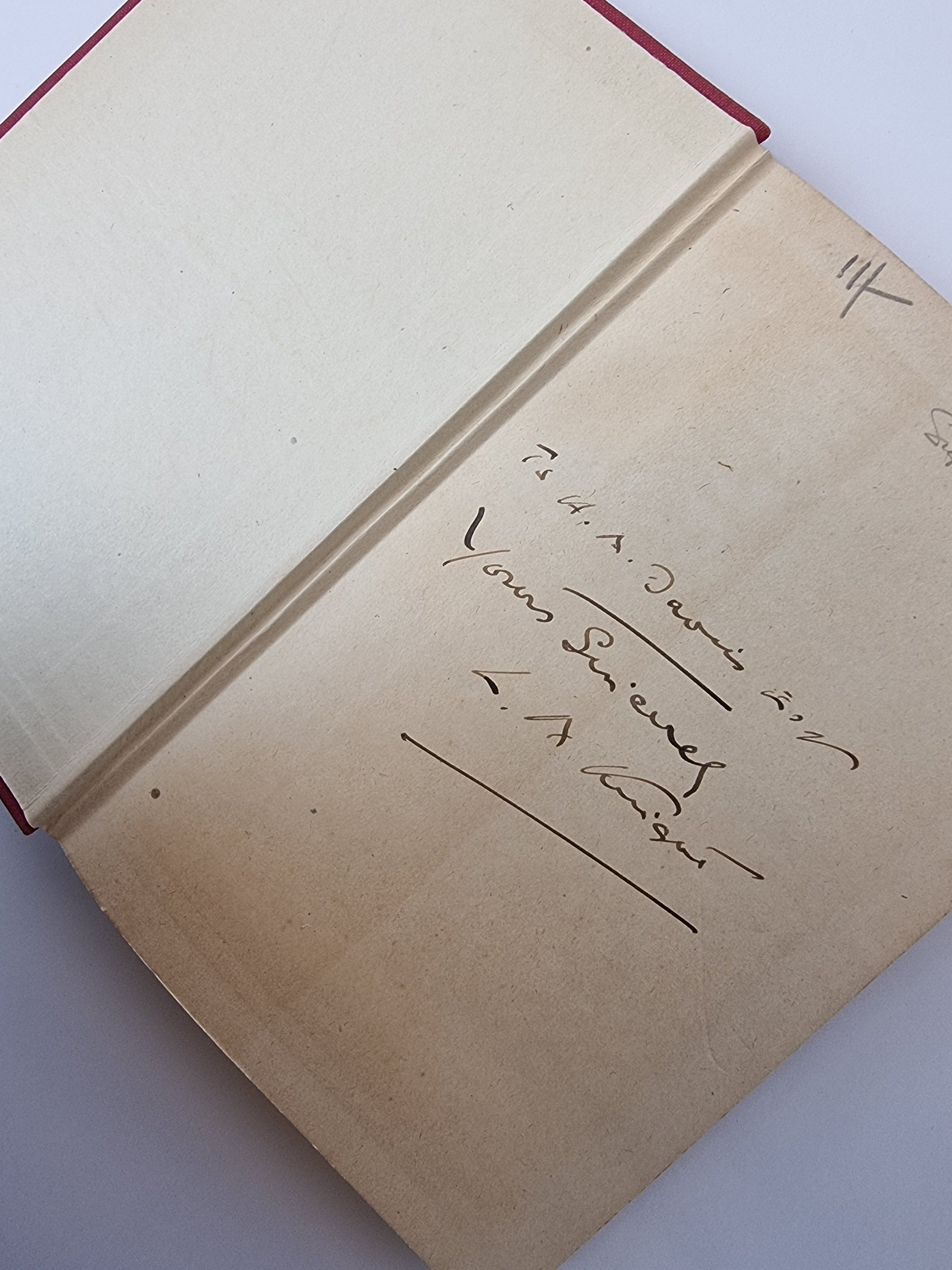 The Viking Feast Mystery L A Knight signed presentation copy vintage book signed page