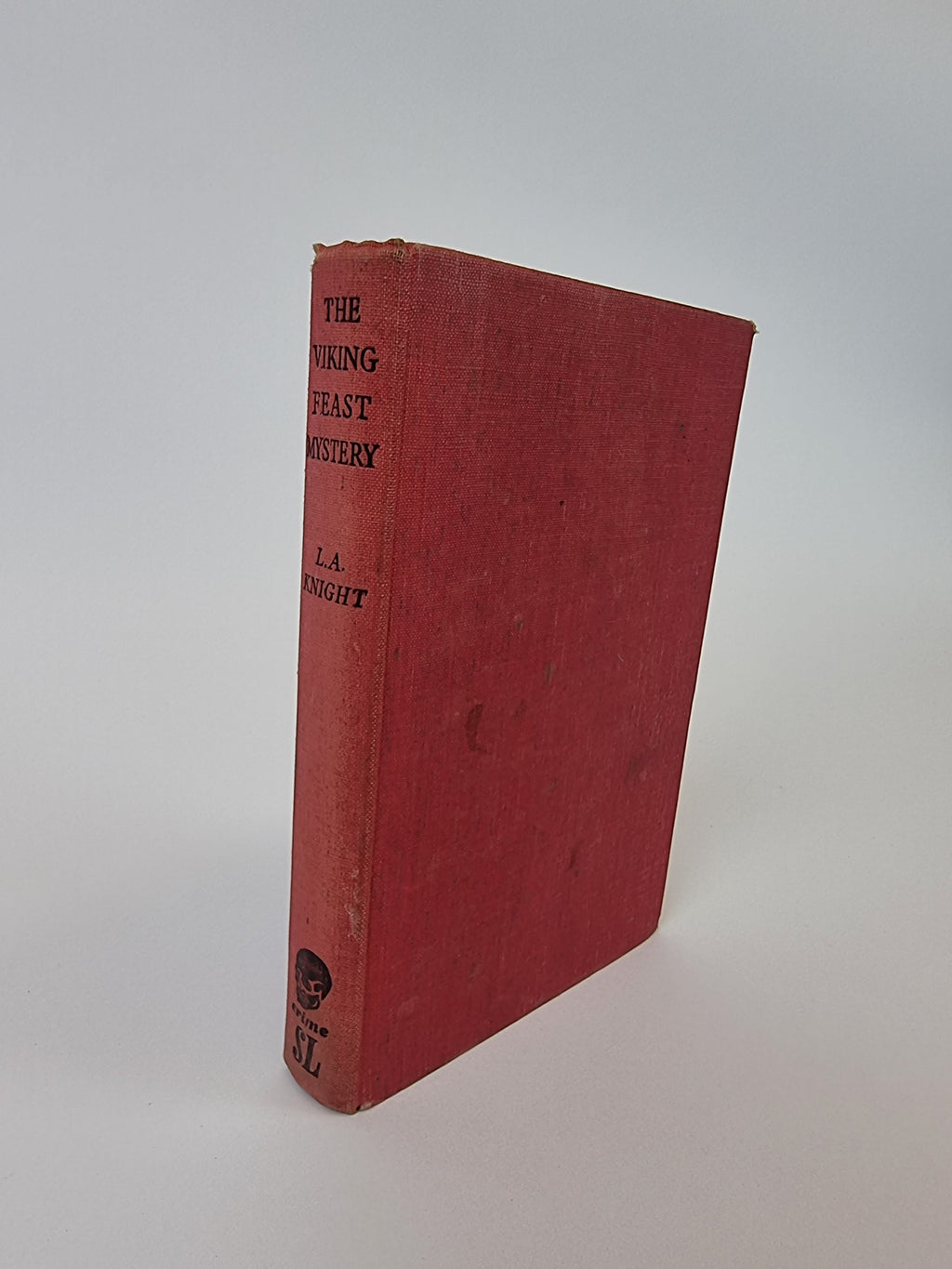 The Viking Feast Mystery L A Knight signed presentation copy vintage book cover