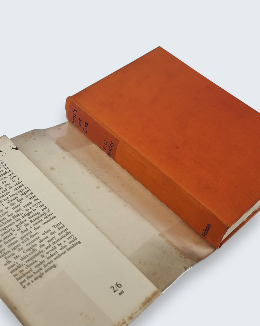 Trents Last Case E C Bentley 1937 reprint vintage book spinal and hardcover binding