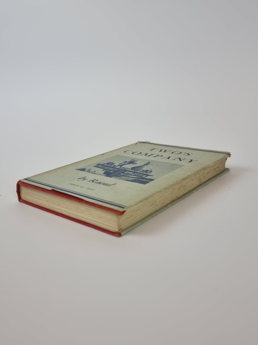 Twos Company Raoul 1946 reissue signed inscribed vintage book angled view