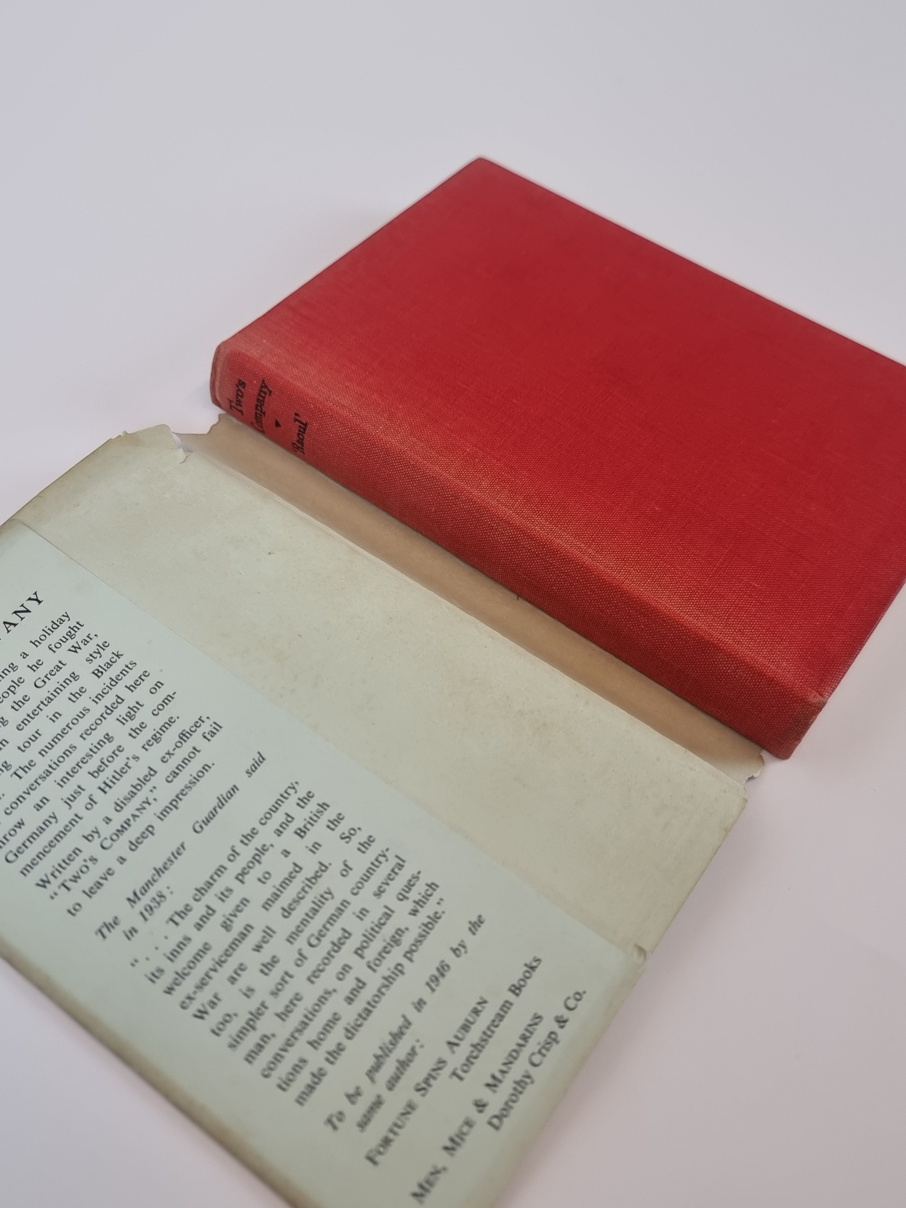 Twos Company Raoul 1946 reissue signed inscribed vintage book spinal and binding