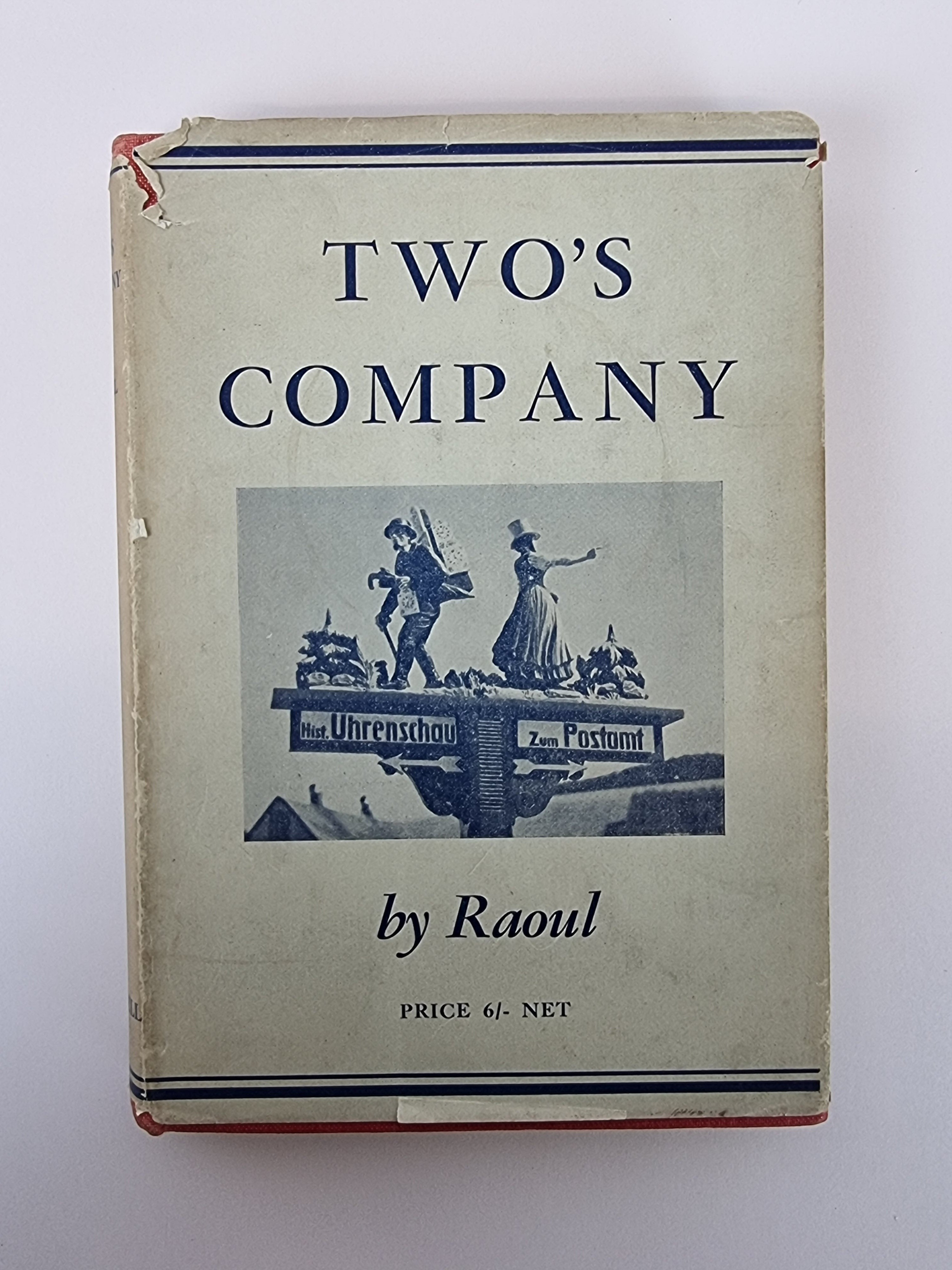Twos Company Raoul 1946 reissue signed inscribed vintage book front view