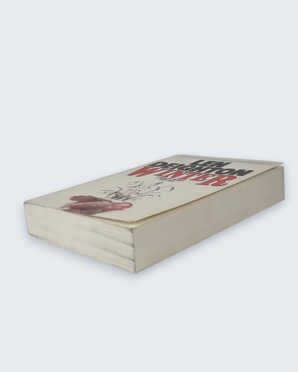 Winter A Berlin Family Len Deighton ARC limited edition 597 of 1000 vintage book side angled view