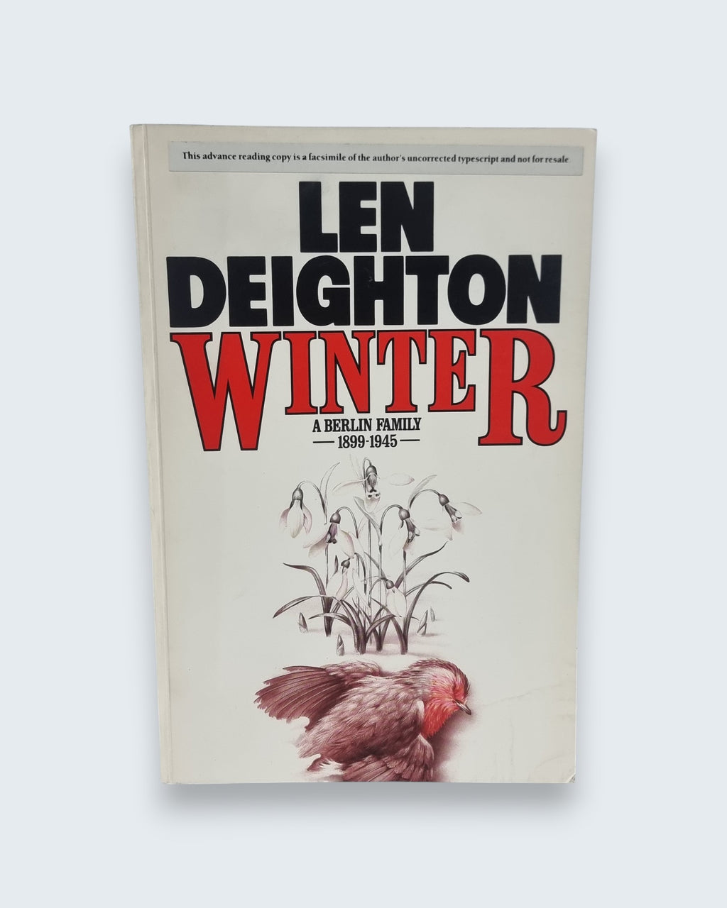 Winter A Berlin Family Len Deighton ARC limited edition 597 of 1000 vintage book front view
