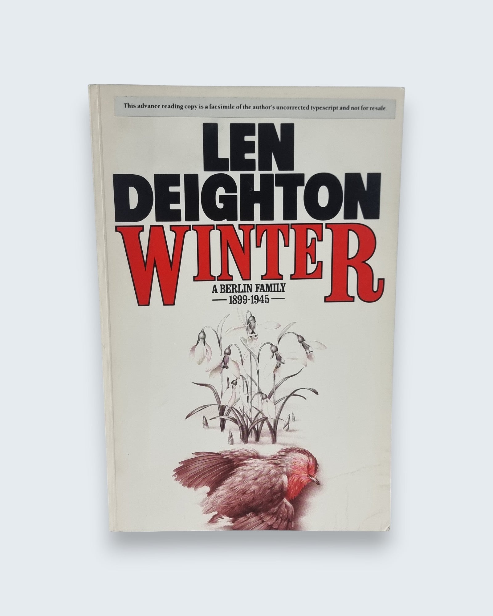 Winter A Berlin Family Len Deighton ARC limited edition 597 of 1000 vintage book front view