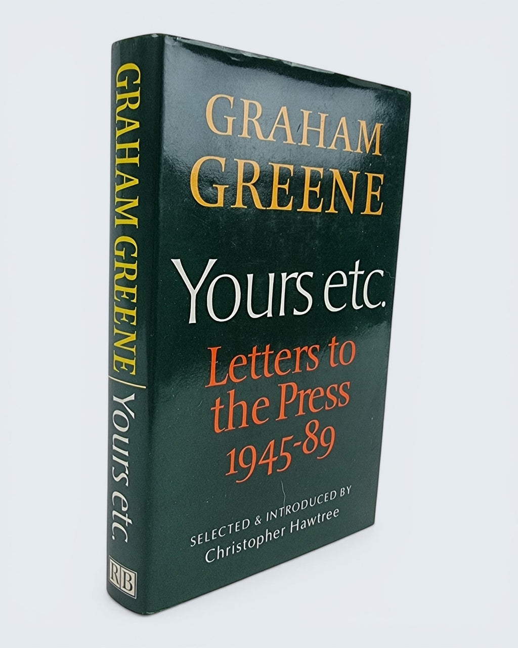Yours Etc Letters to the Press 1945 to 1989 Graham Greene first edition vintage book cover