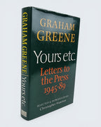 Yours Etc Letters to the Press 1945 to 1989 Graham Greene first edition vintage book cover