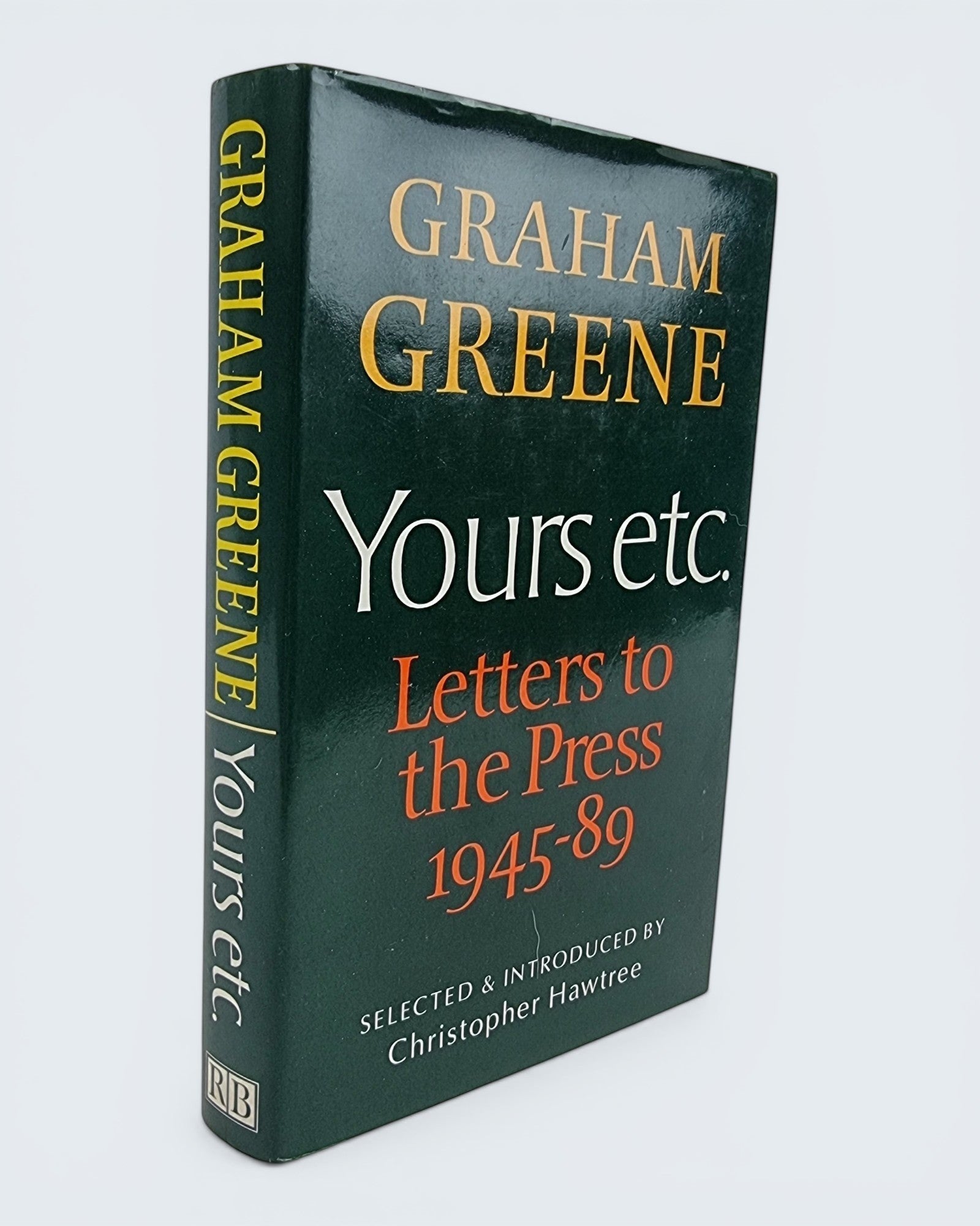 Yours Etc Letters to the Press 1945 to 1989 Graham Greene first edition vintage book cover