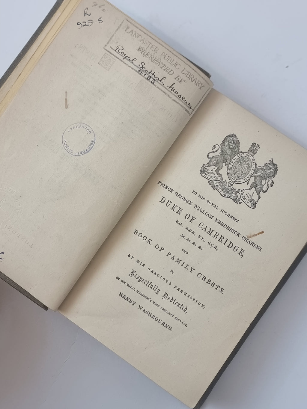 The Book of Family Crests — Eleventh Edition