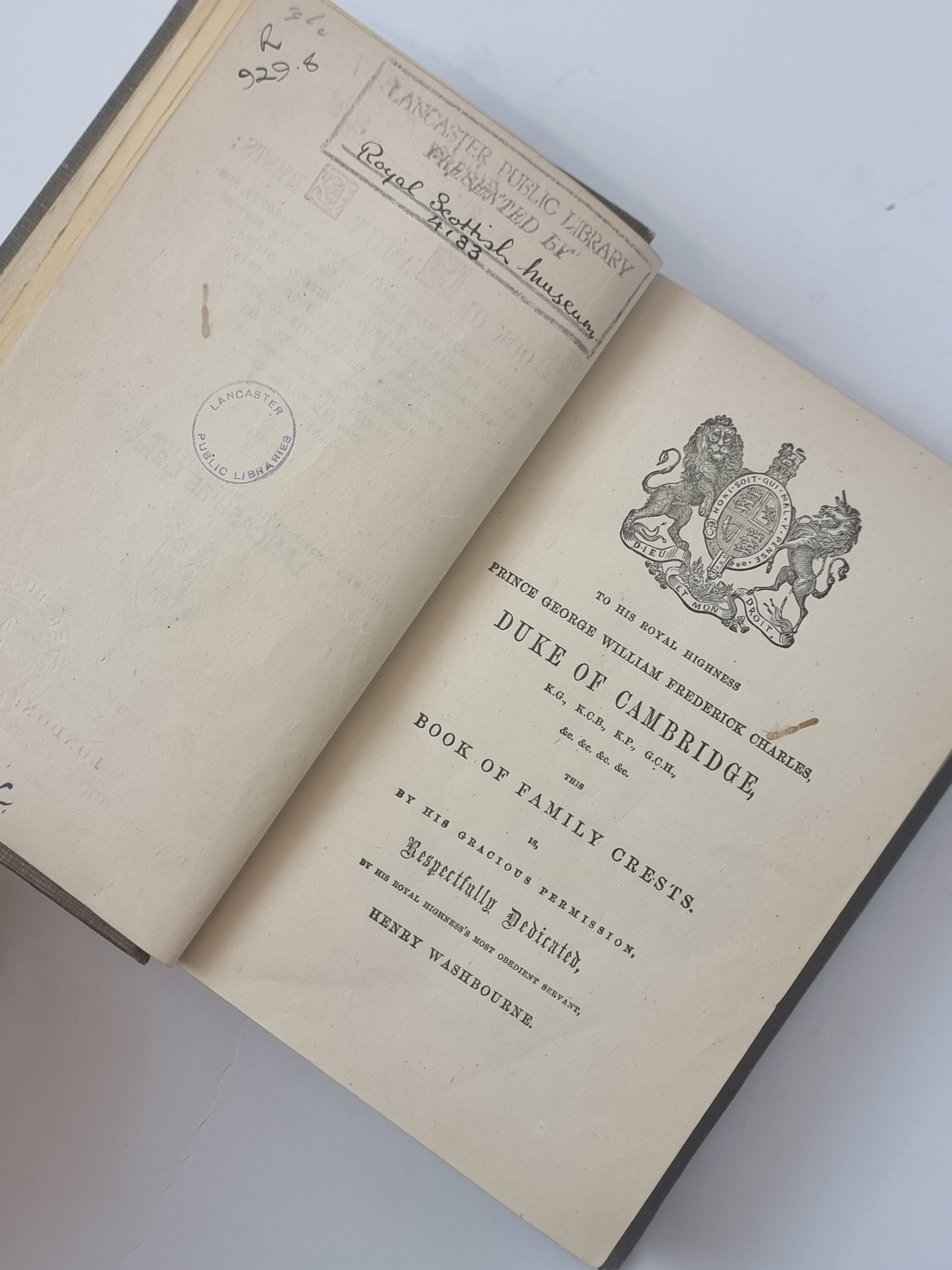 The Book of Family Crests — Eleventh Edition