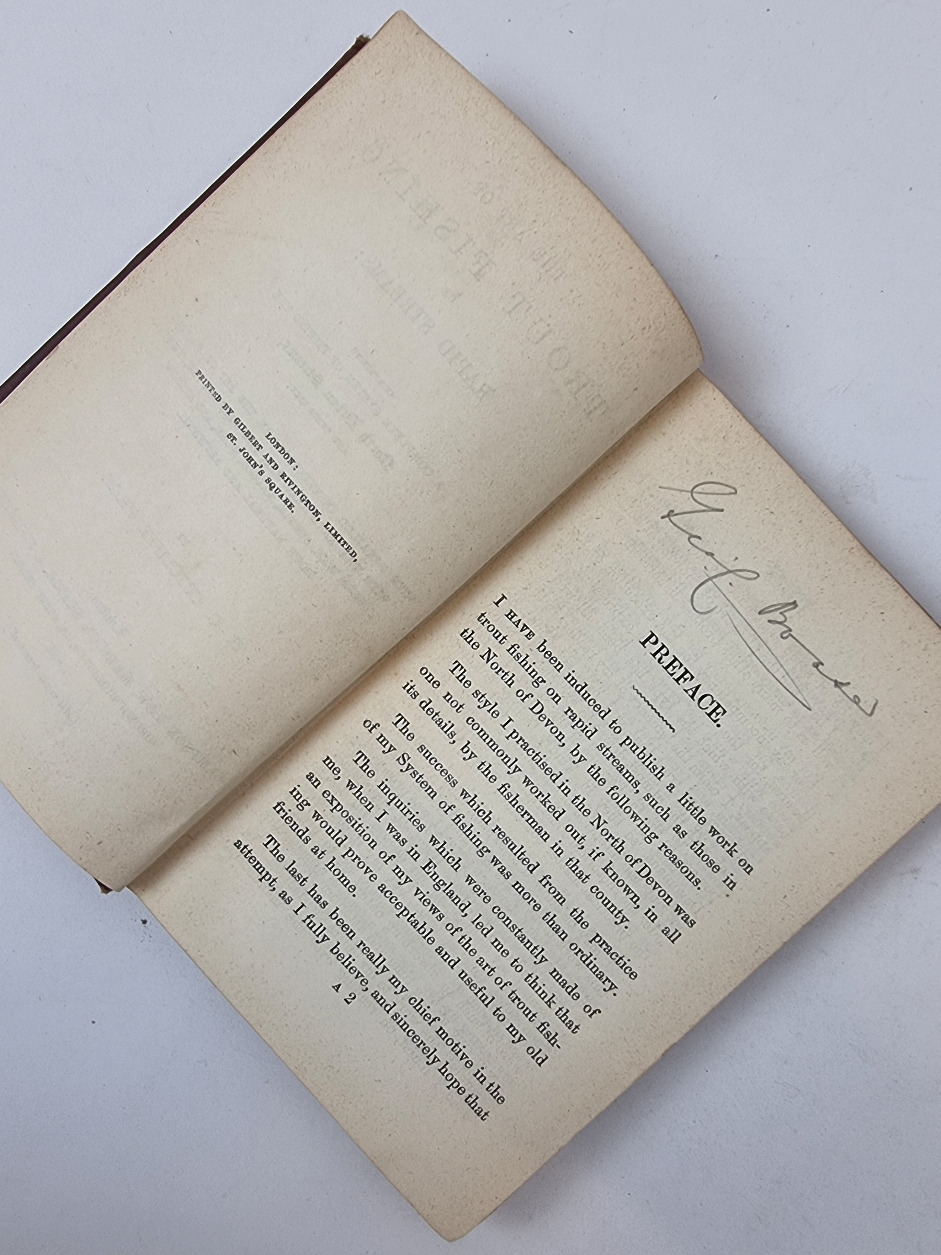 Trout Fishing On Rapid Streams, H. C. Cutcliffe — 2nd Edition