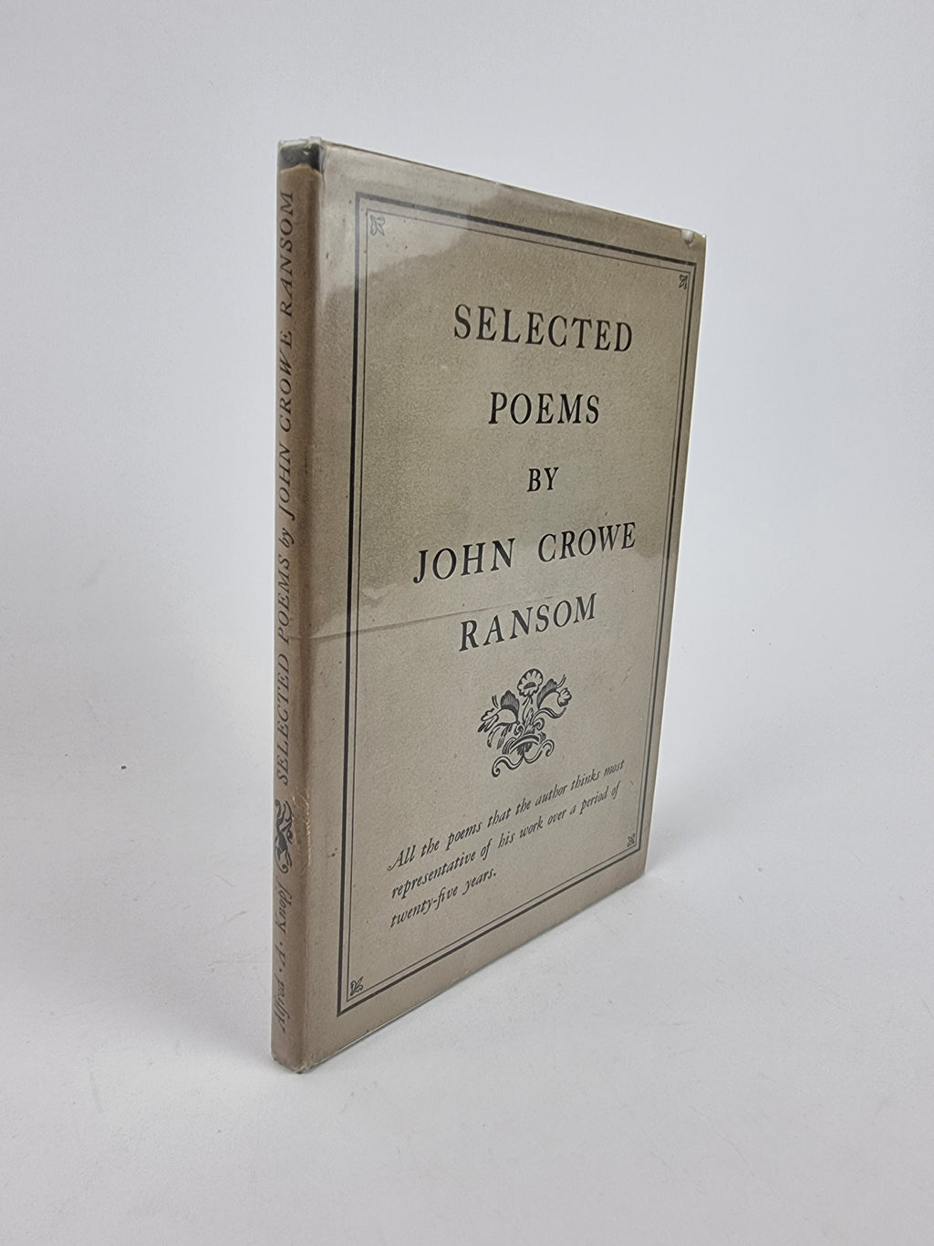 Selected Poems, John Crowe Ransom — 1st Edition/Printing